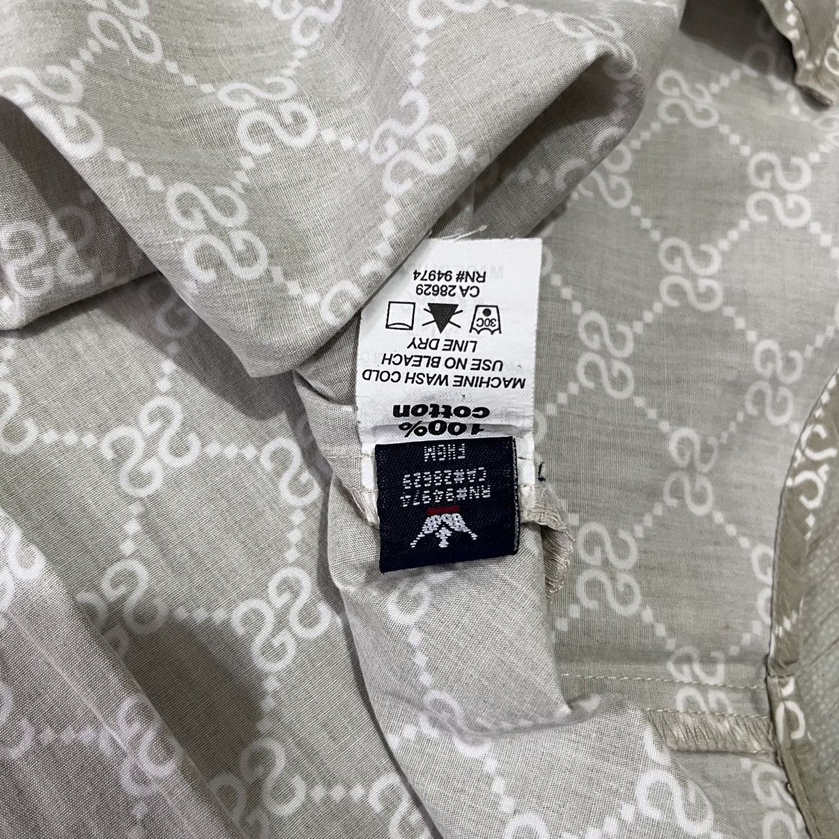 Stussy 2000s Stussy rip off Gucci (STUCCI) shirt monogram Size US L / EU 52-54 / 3 - 7 Thumbnail