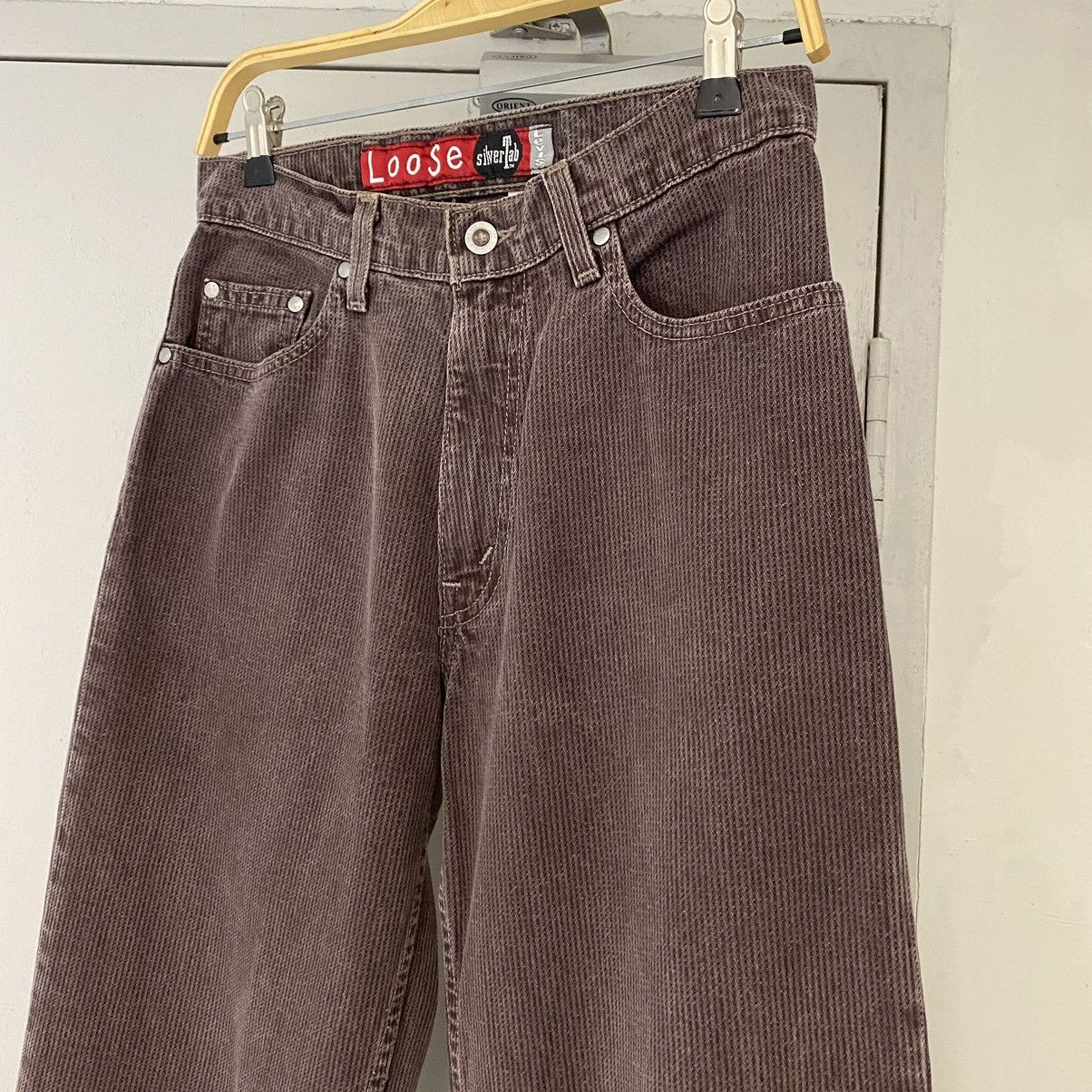 Levi's Vintage 1995 Levis Silvertab Damson Loose Peg Leg Jeans Size US 28 / EU 44 - 4 Thumbnail