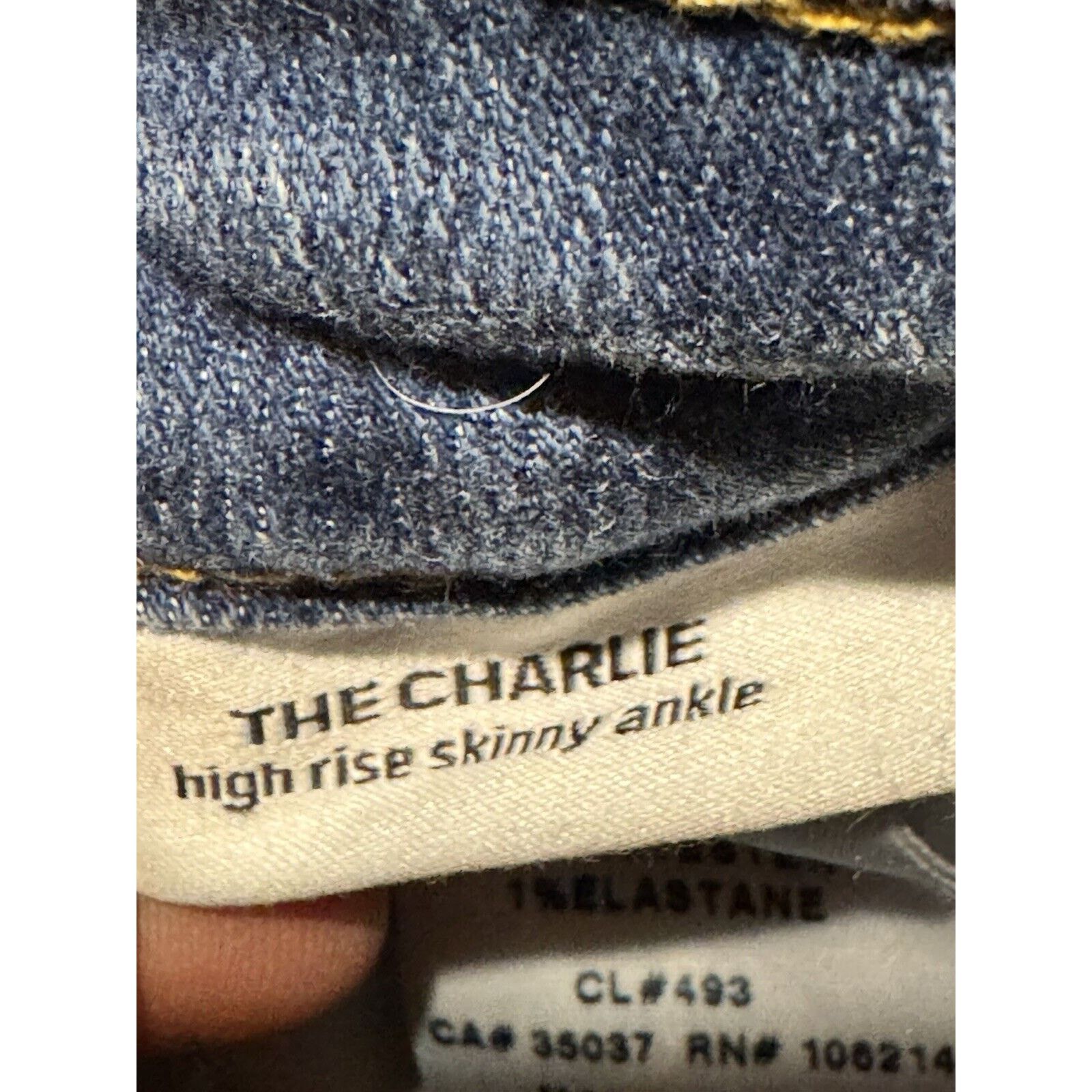 Other Joes Jeans Womens 25 Charlie High Rise Skinny Ankle Chic Size 25" / US 0 / IT 36 - 7 Thumbnail