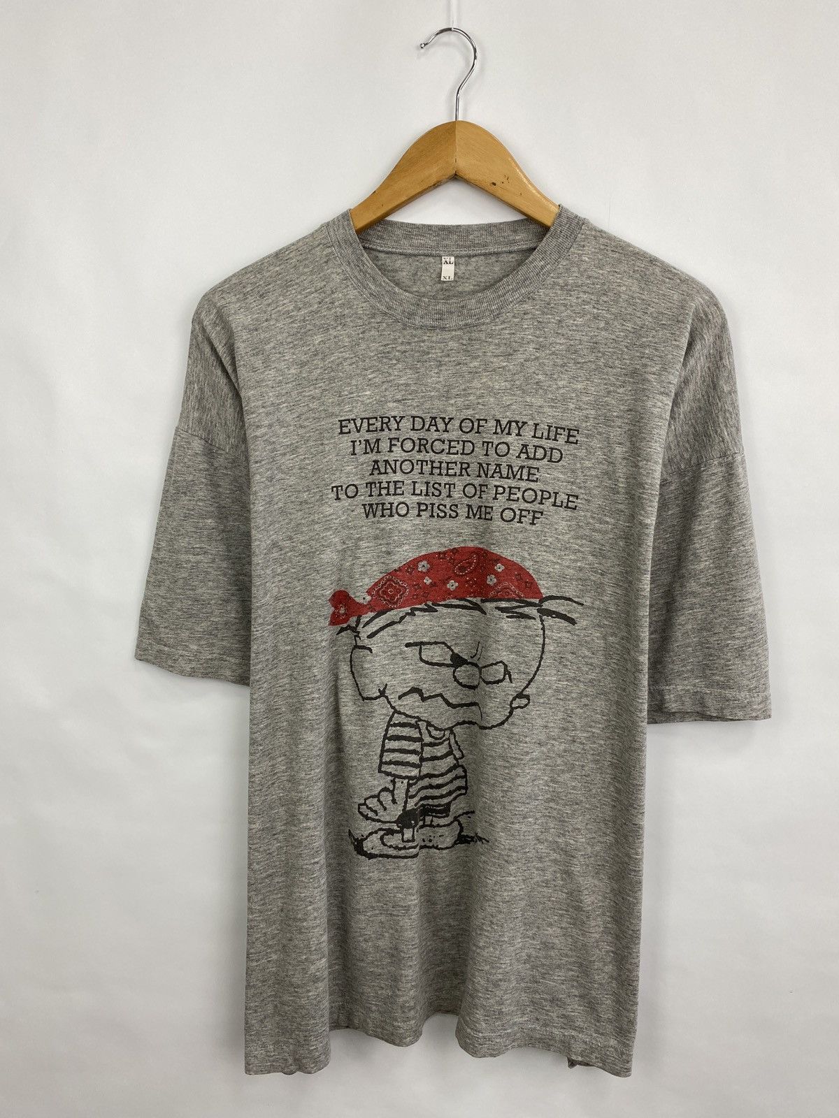 Cartoon Network 🇺🇸 Vintage 90s Calvin and Hobbes T-Shirt Y2K Rare Retro Size US XL / EU 56 / 4 - 3 Thumbnail