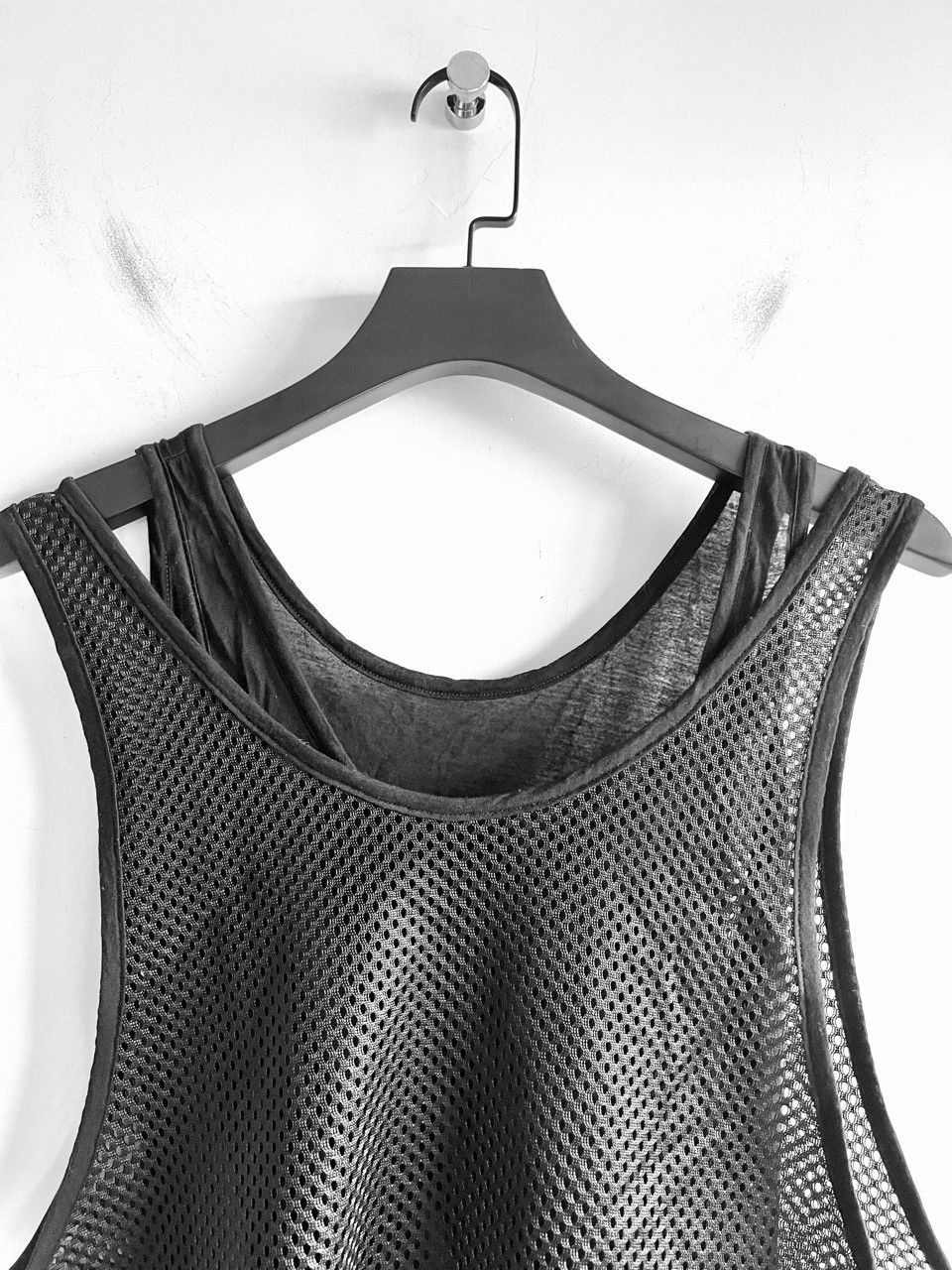 Limi Feu Yohji Yamamoto LIMI feu - Double Layered Sheer Mesh Vest top Size S / US 4 / IT 40 - 3 Thumbnail