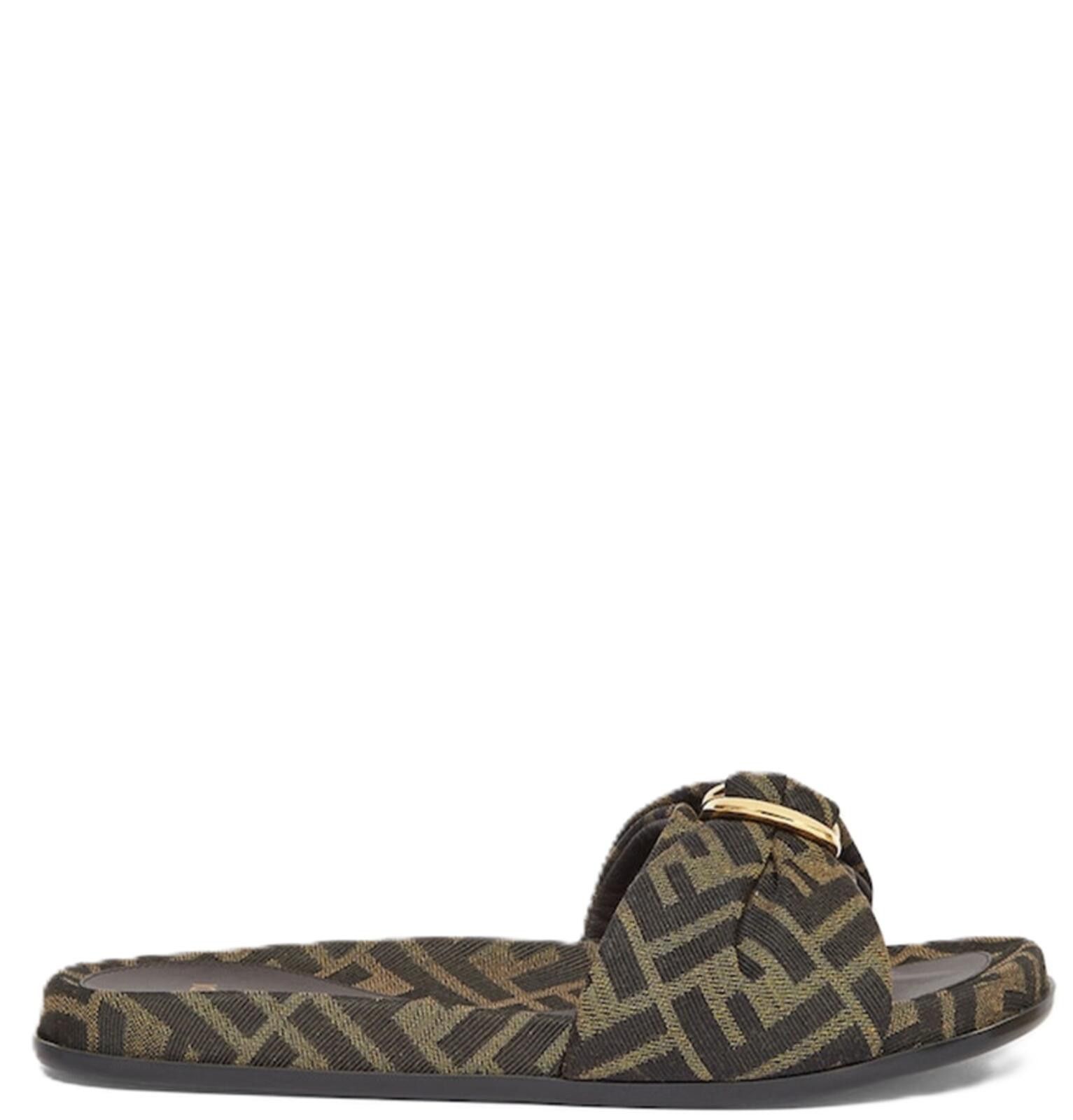 Fendi Fendi Feel FF Slide Sandals Size US 7.5 / IT 37.5 - 1 Thumbnail