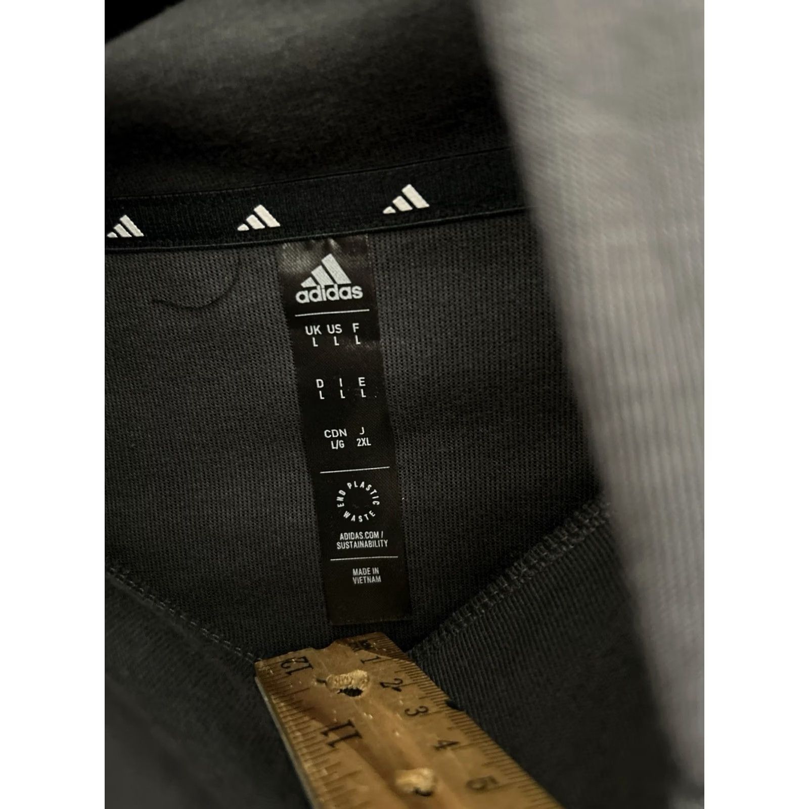 Adidas adidas Hoodie Mens L Black Pullover Long Sleeve Pocket NWT Logo Size US L / EU 52-54 / 3 - 6 Thumbnail