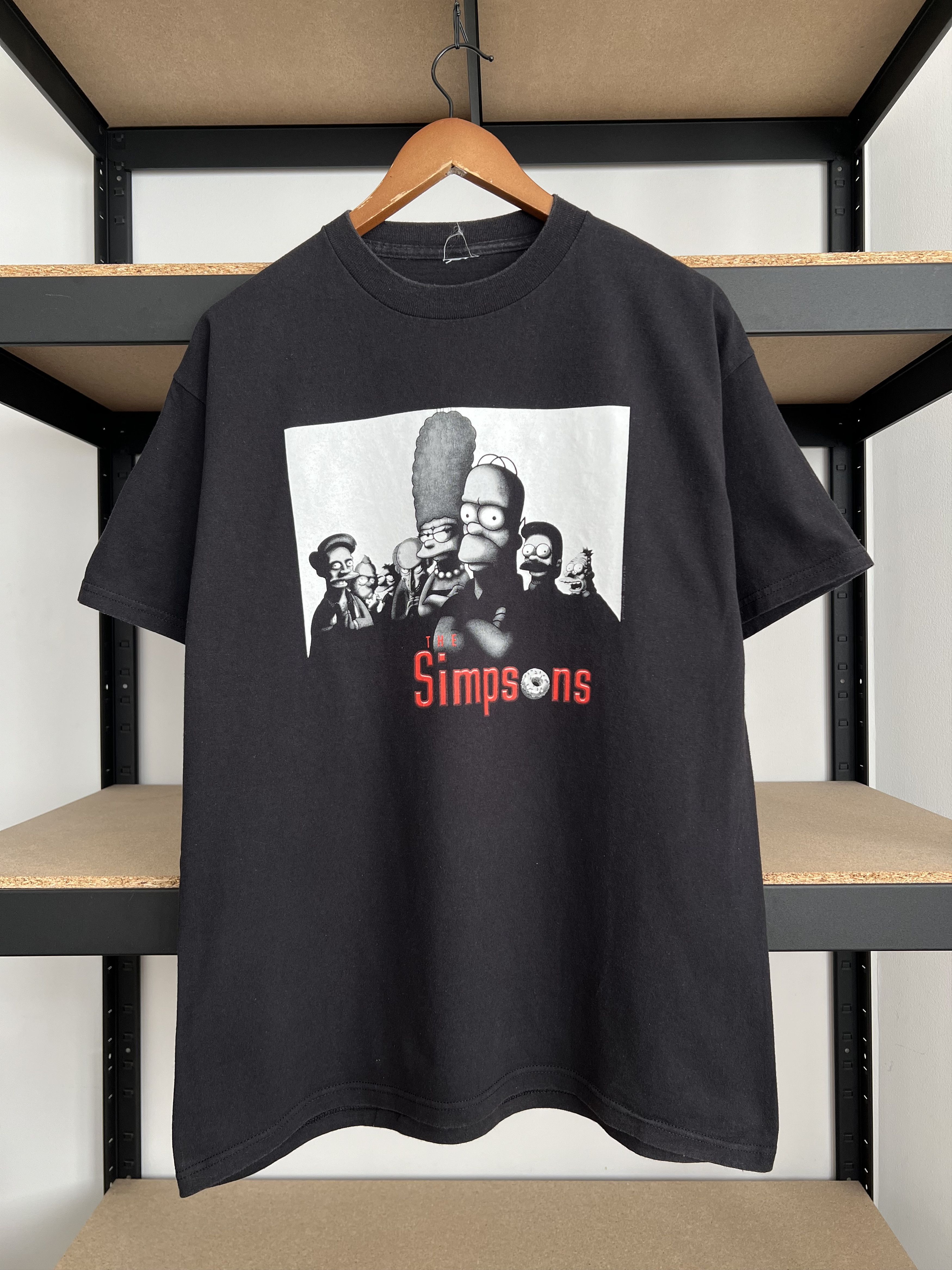 The Simpsons Vintage 2001 The Simpsons Sopranos Parody Fox Black T-shirt Size US L / EU 52-54 / 3 - 1 Thumbnail
