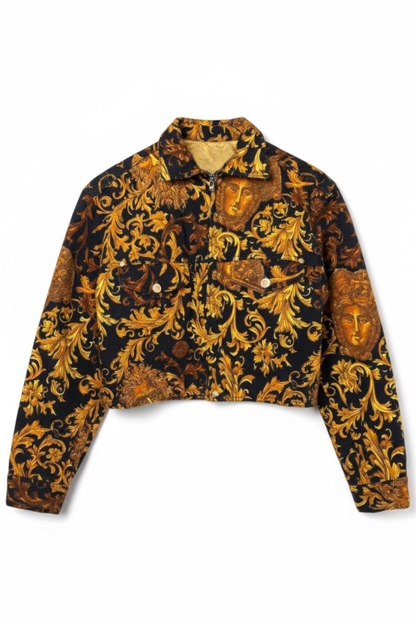 Versace Versace Jeans Couture Baroque Cropped Jacket Size S / US 4 / IT 40 - 1 Thumbnail