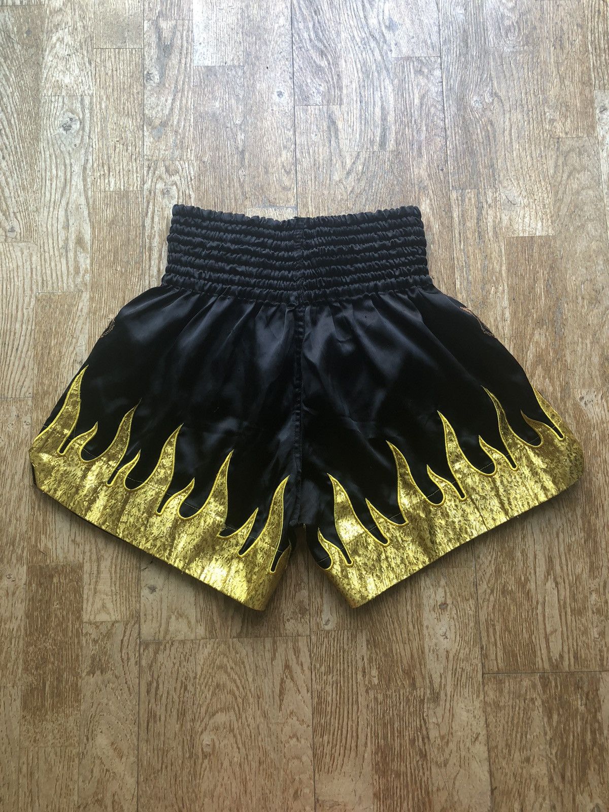 Vintage RARE THAI BOXING PANTHER VINTAGE SPORT SHORTS Size US 33 - 2 Thumbnail