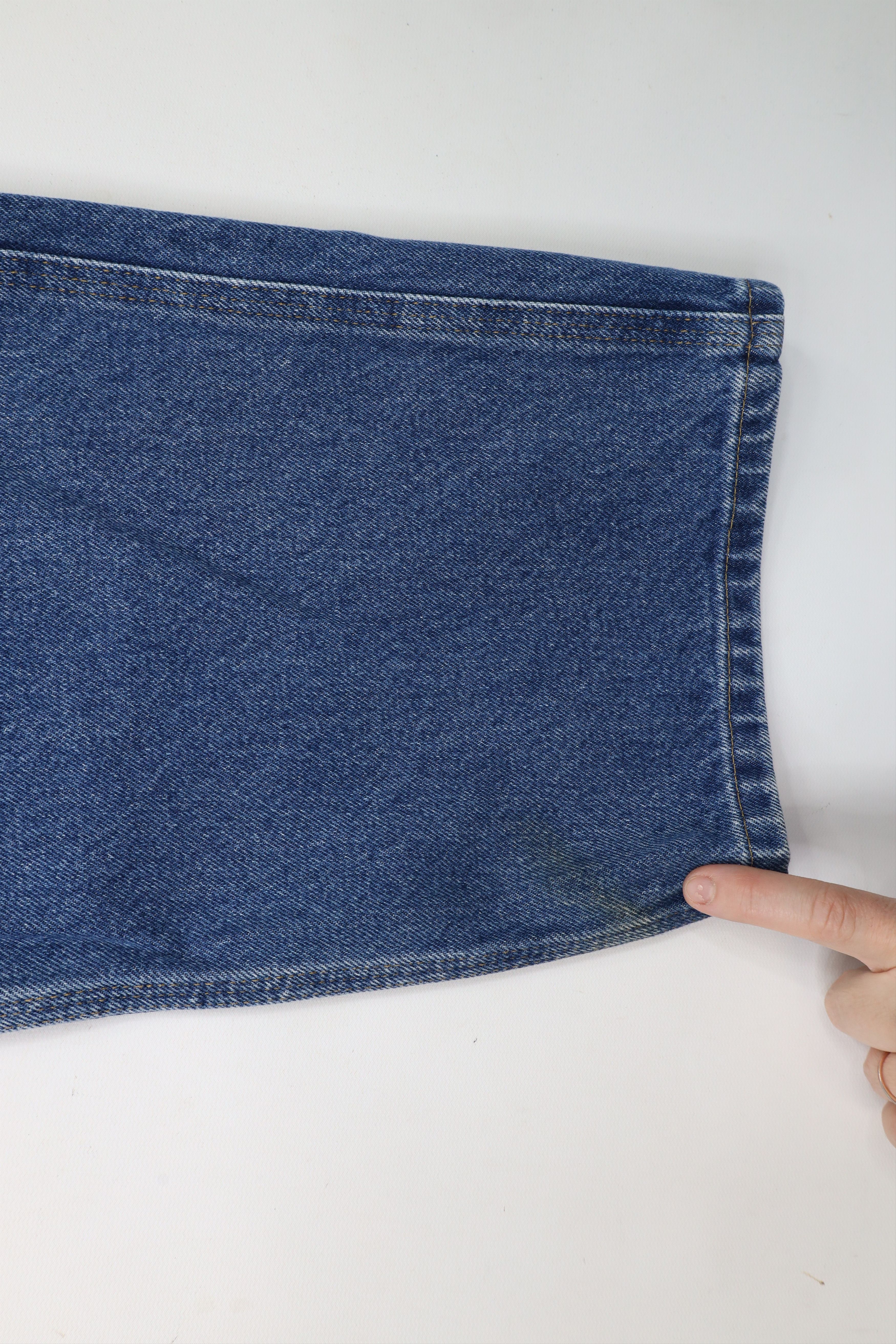 Carhartt × Vintage Vintage Carhartt Spell Out Wide Leg Dungaree Denim Jeans Size US 38 / EU 54 - 5 Thumbnail