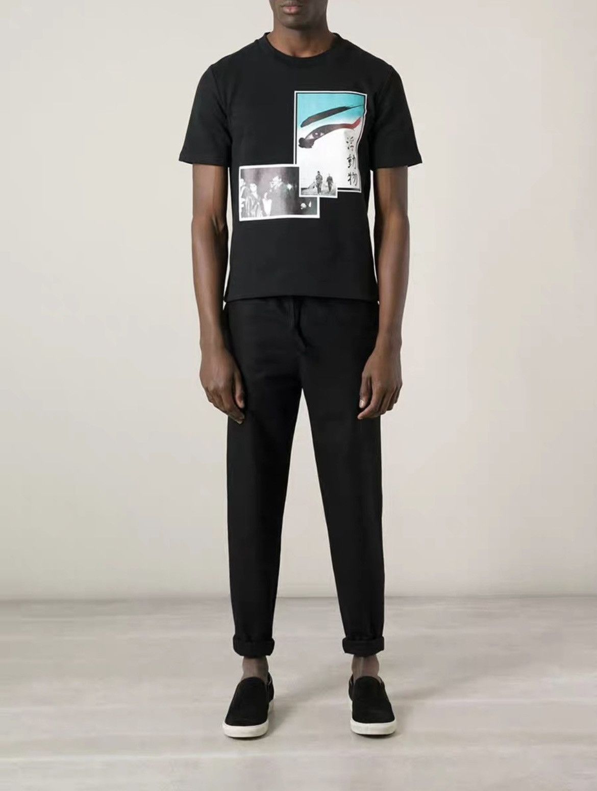 Raf Simons Raf simons printed black t-shirt Size US M / EU 48-50 / 2 - 8 Thumbnail