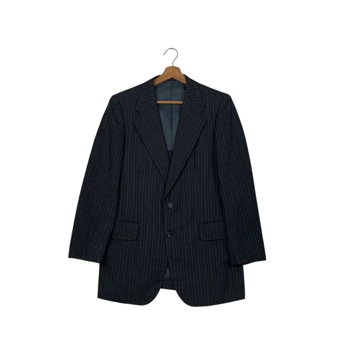 Burberry Vintage 90’s BURBERRYS Wool Striped Suit Jacket #2536-C114 Size 40R - 1 Thumbnail