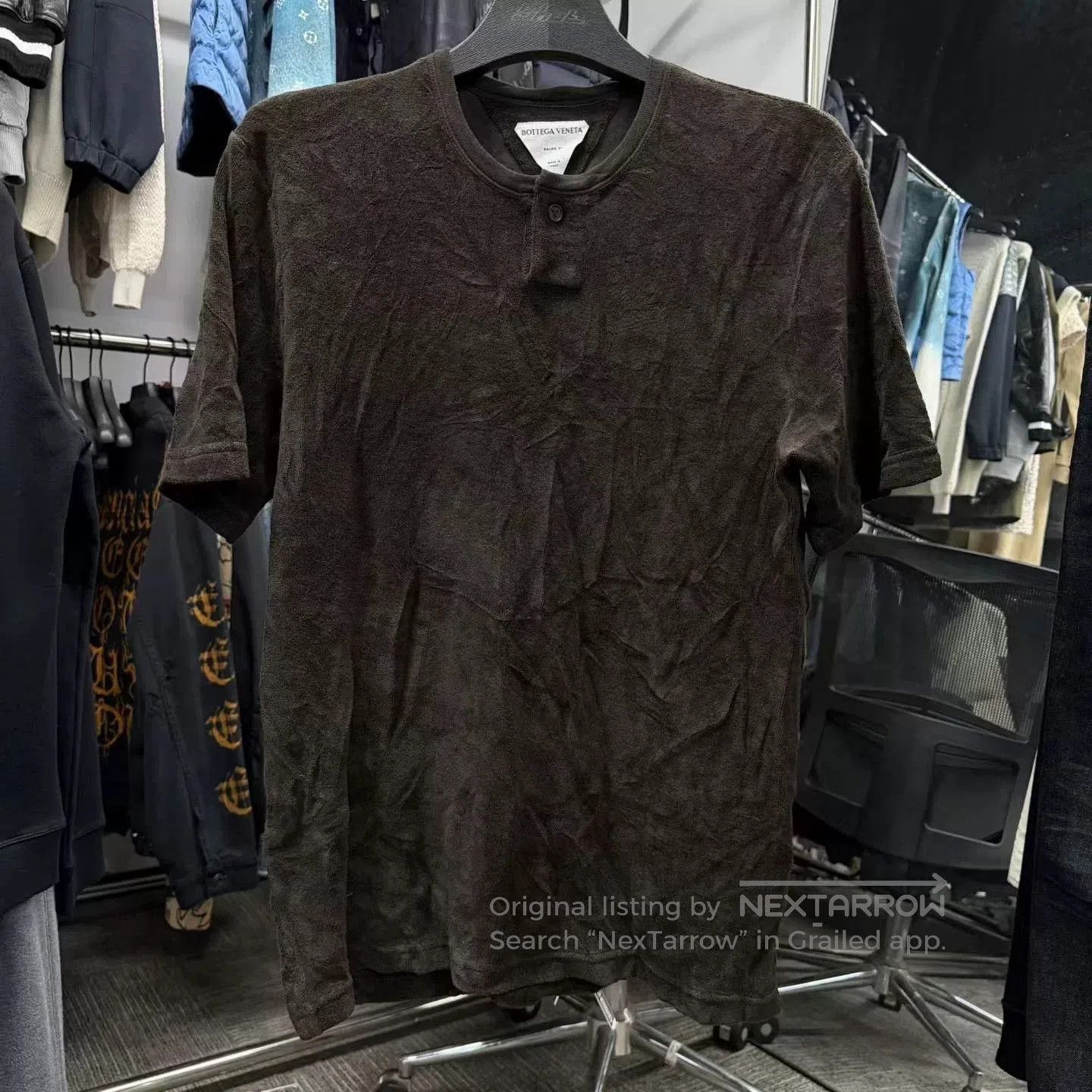 Bottega Veneta Bottega Veneta Black Towel Short-Sleeve Top. Size US M / EU 48-50 / 2 - 1 Thumbnail