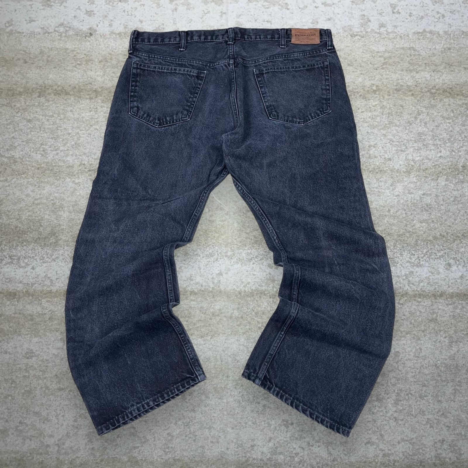 Vintage Y2K Pendleton Jeans 40x30 Straight Fit Smoke Black