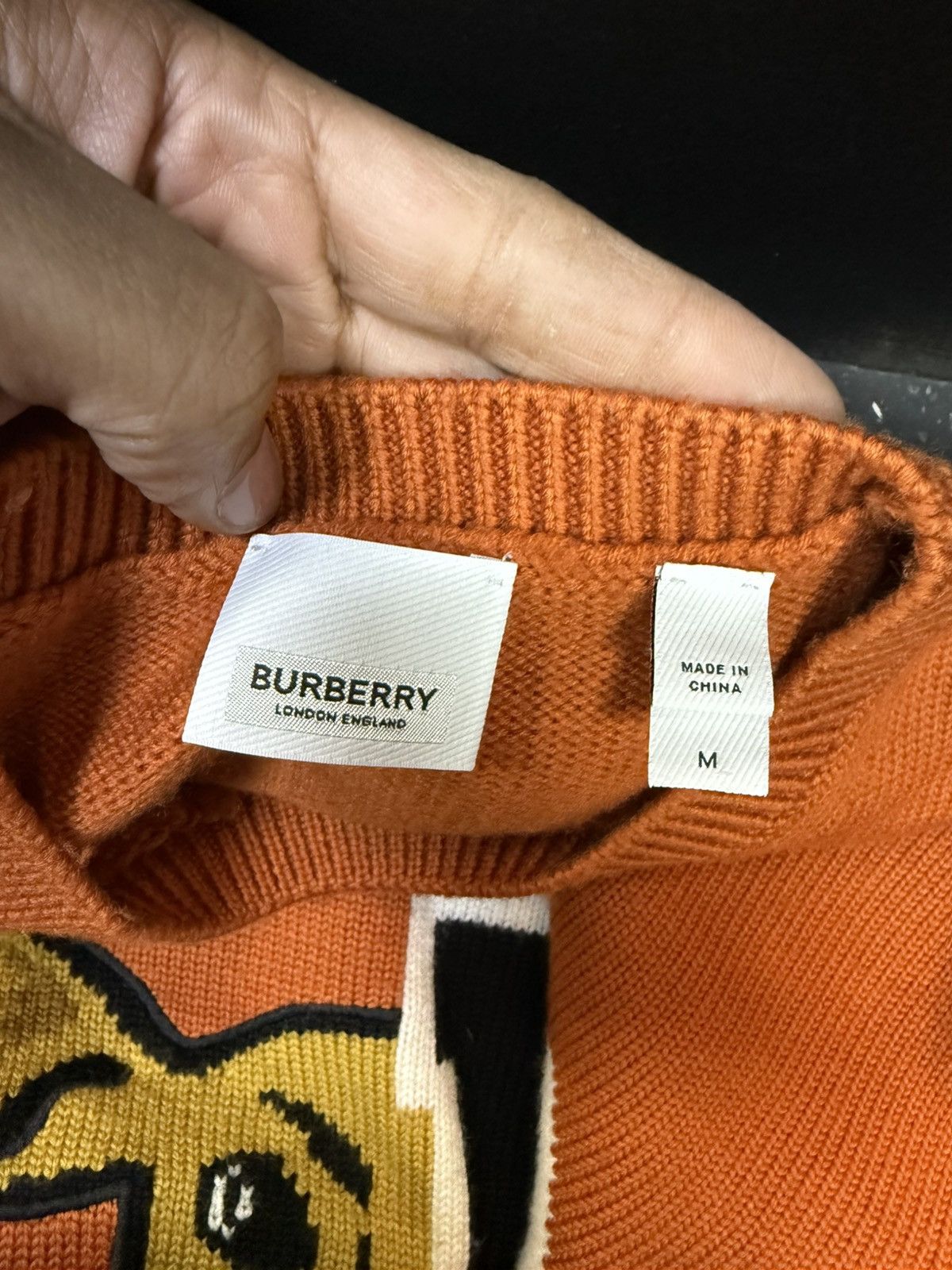Burberry Burberry Orange Deer B sweater Size US M / EU 48-50 / 2 - 3 Thumbnail