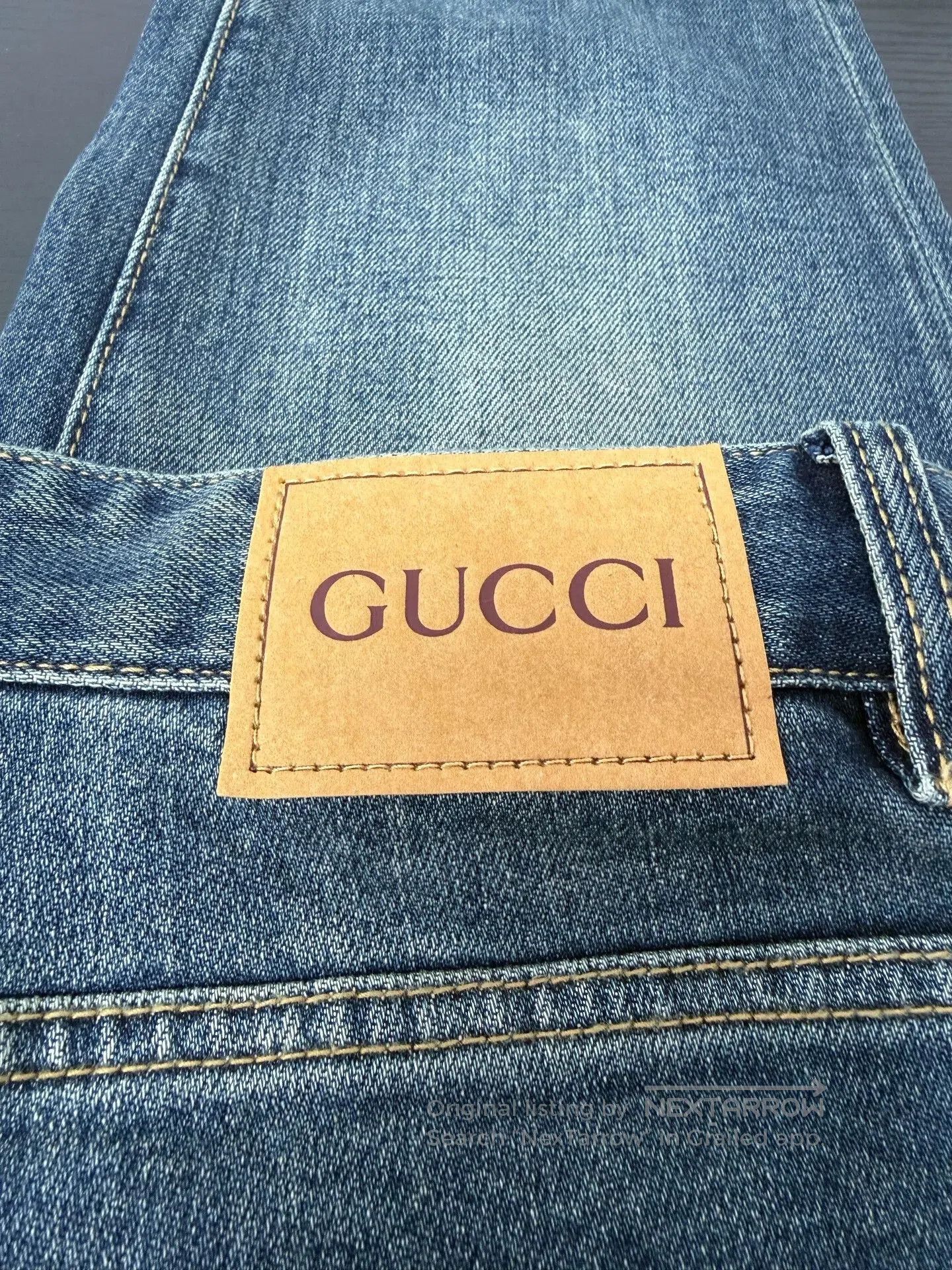 Gucci Gucci Blue Denim Jeans. Size 37" - 4 Thumbnail