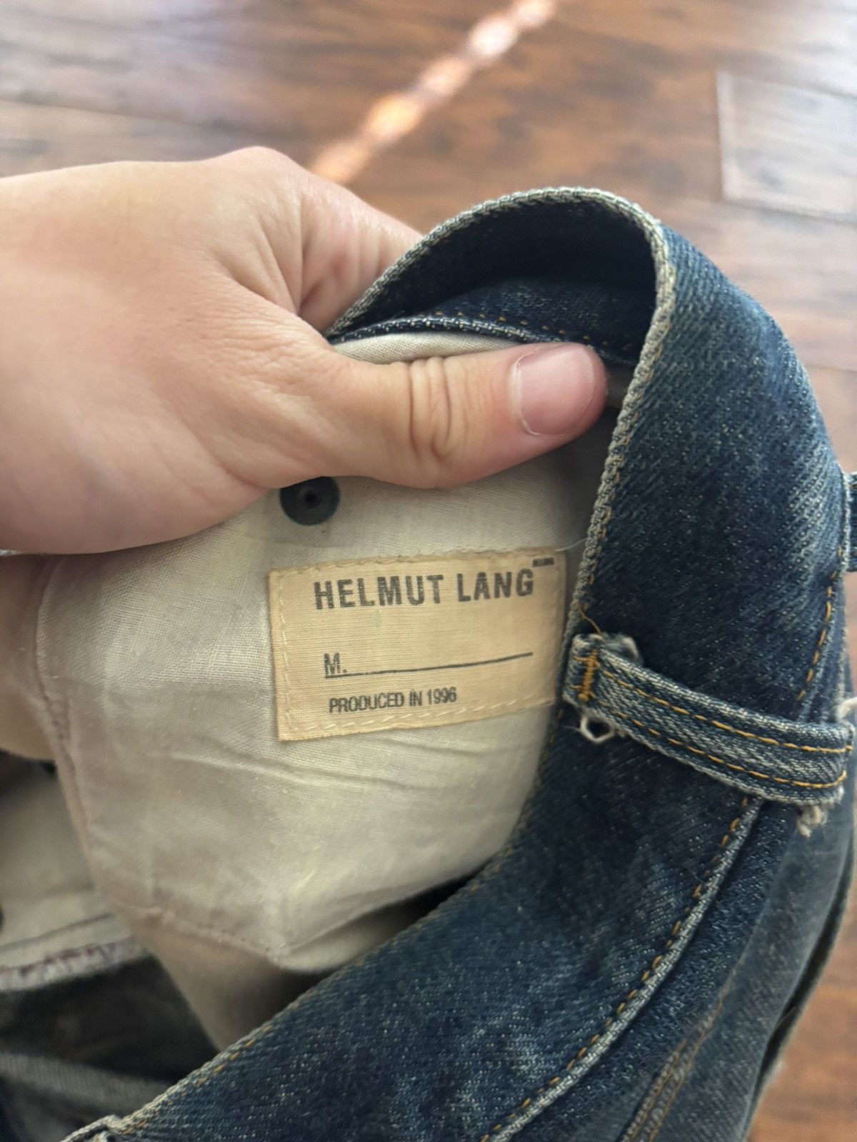 Helmut Lang Helmut Lang 1996 Cock Ring Denim Jeans Size US 31 - 5 Thumbnail