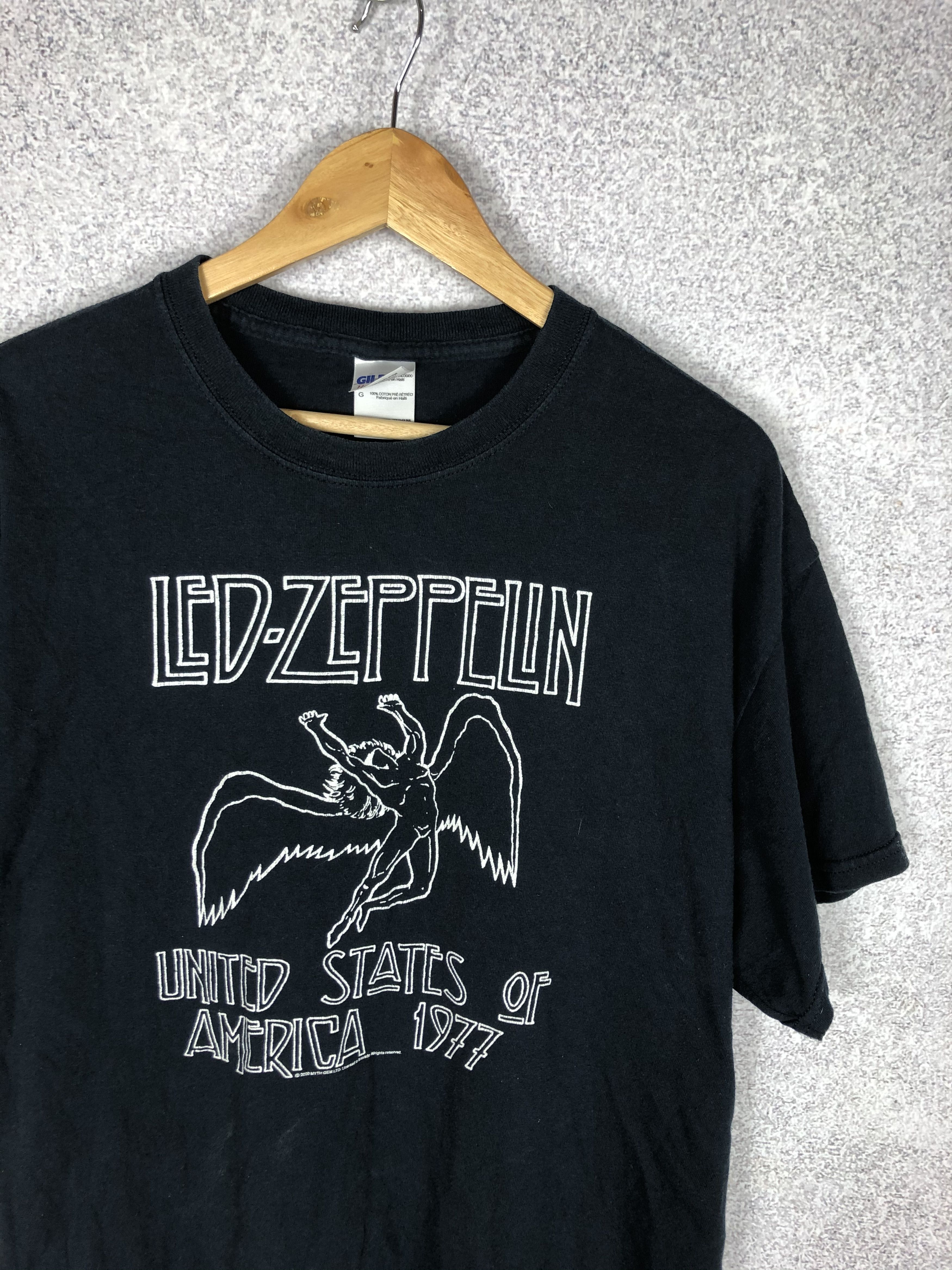 Band Tees 90s Vintage Led Zeppelin Big Logo Rock T-shirt Rare Size US L / EU 52-54 / 3 - 2 Thumbnail