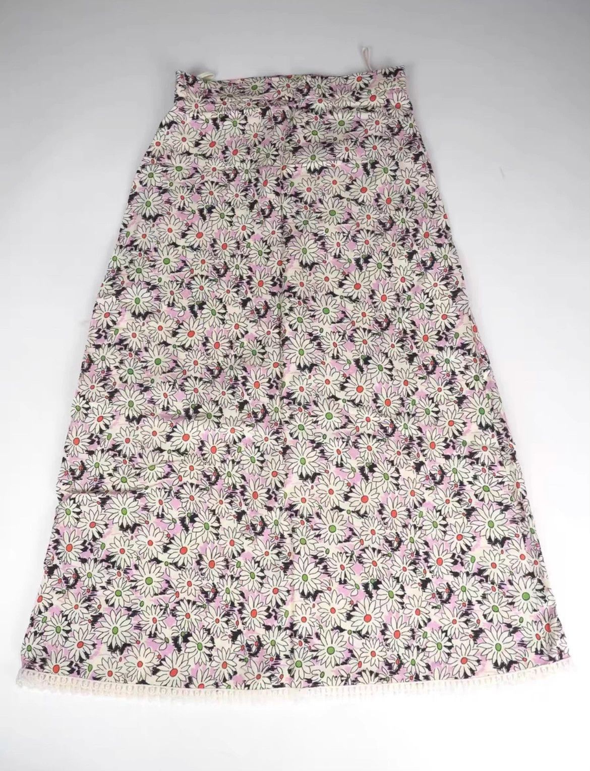 Miu Miu SS21 MIUMIU Floral Print Midi Length Skirt, Size 40 Size 27" / US 4 / IT 40 - 3 Thumbnail
