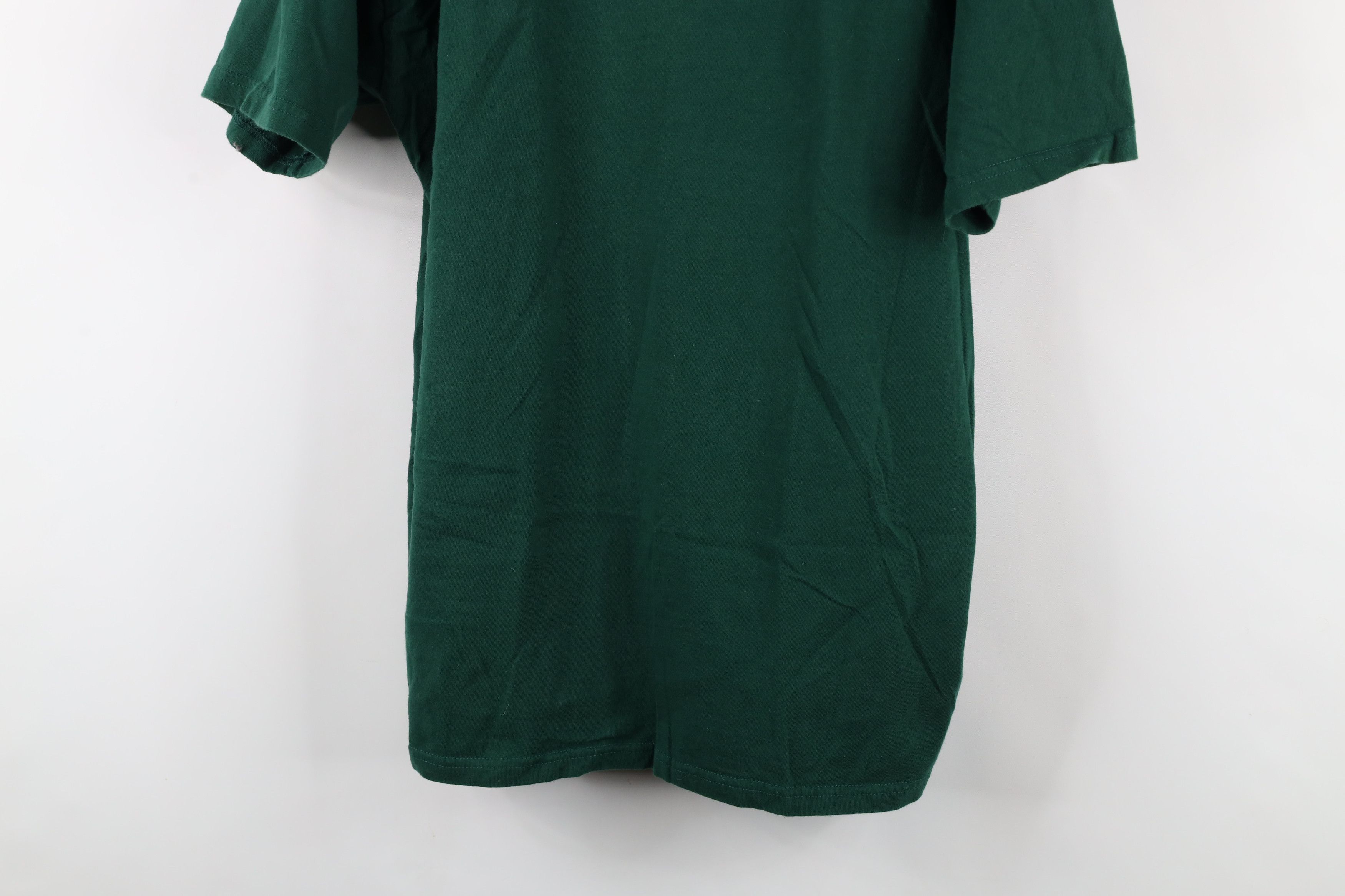 Vintage Vintage 90s Streetwear Short Sleeve T-Shirt Green Cotton Size US XXL / EU 58 / 5 - 3 Thumbnail