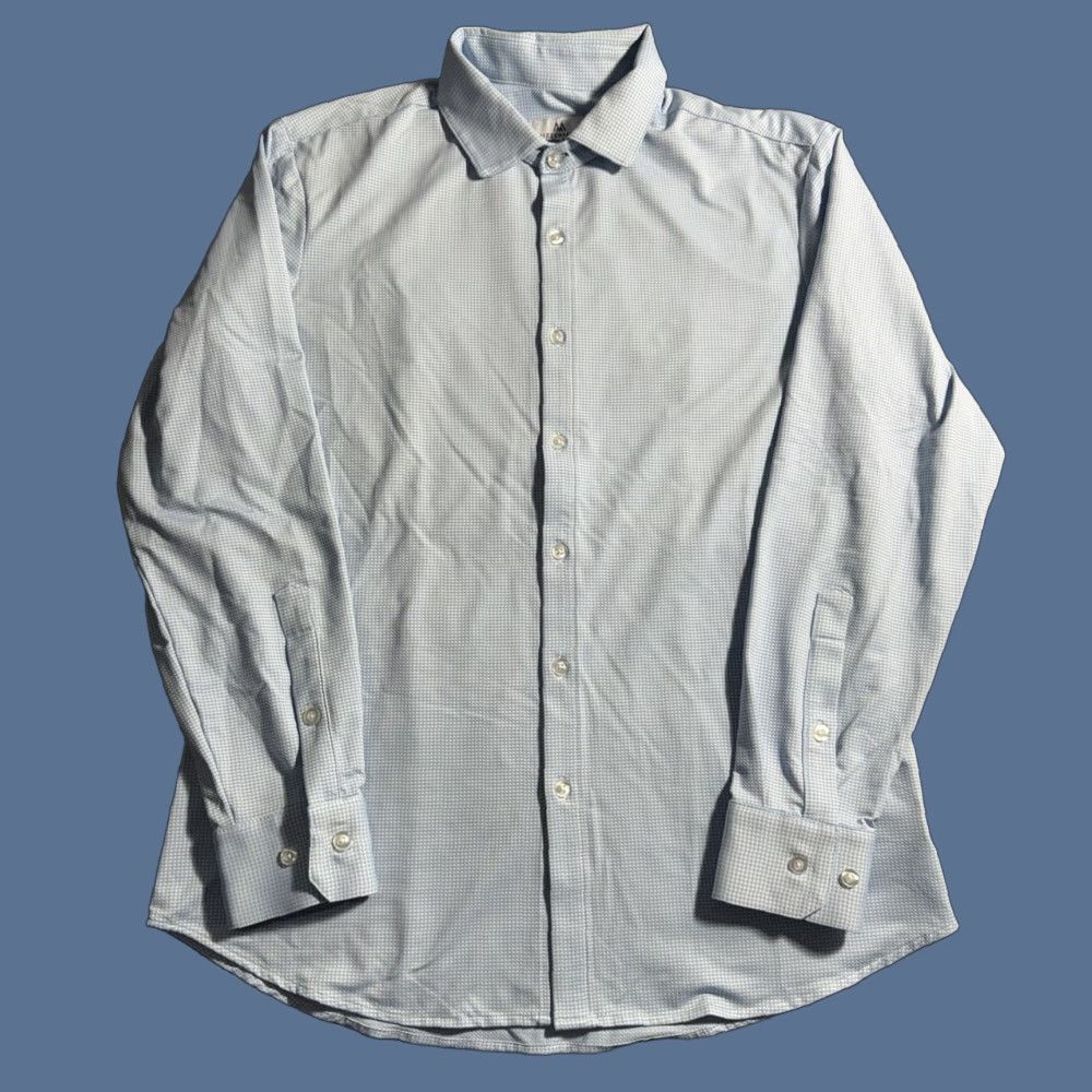 Mizzen+Main Mizzen + Main Shirt Leeward Mens Large L Blue Plaid Button-Up Short/Long Sleeve? Size US L / EU 52-54 / 3 - 1 Thumbnail