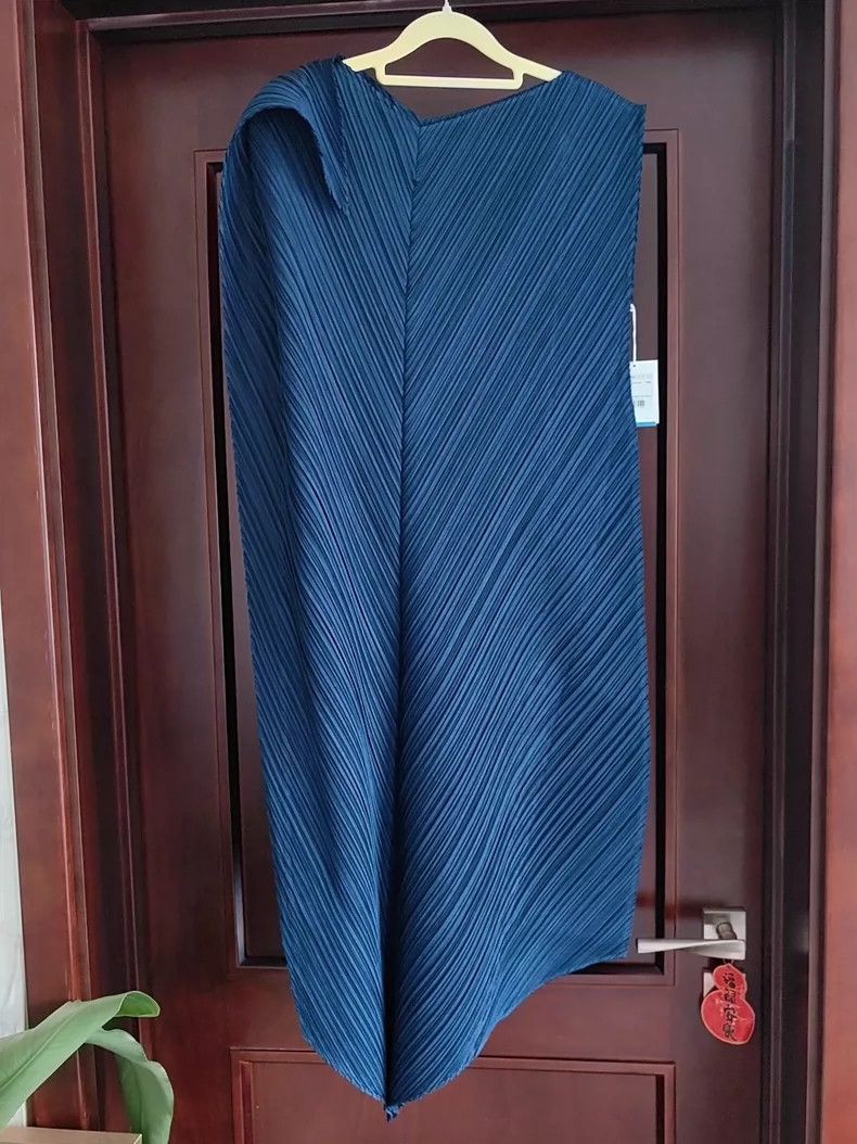 Issey Miyake Issey Miyake size:3 Navy blue irregular kelp dress Size S / US 4 / IT 40 - 3 Thumbnail
