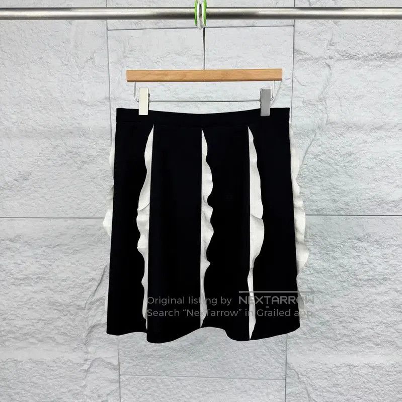 Valentino Valentino Black Cotton Women's Skirt . Size 28" / US 6 / IT 42 - 2 Thumbnail