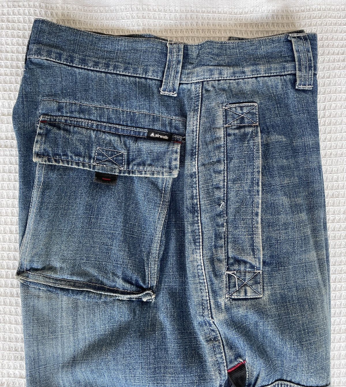 Airwalk Rare‼️Vintage’90s🔥AIRWALK🔥Wide Leg Baggy Cargo Jeans Size US 33 - 5 Thumbnail