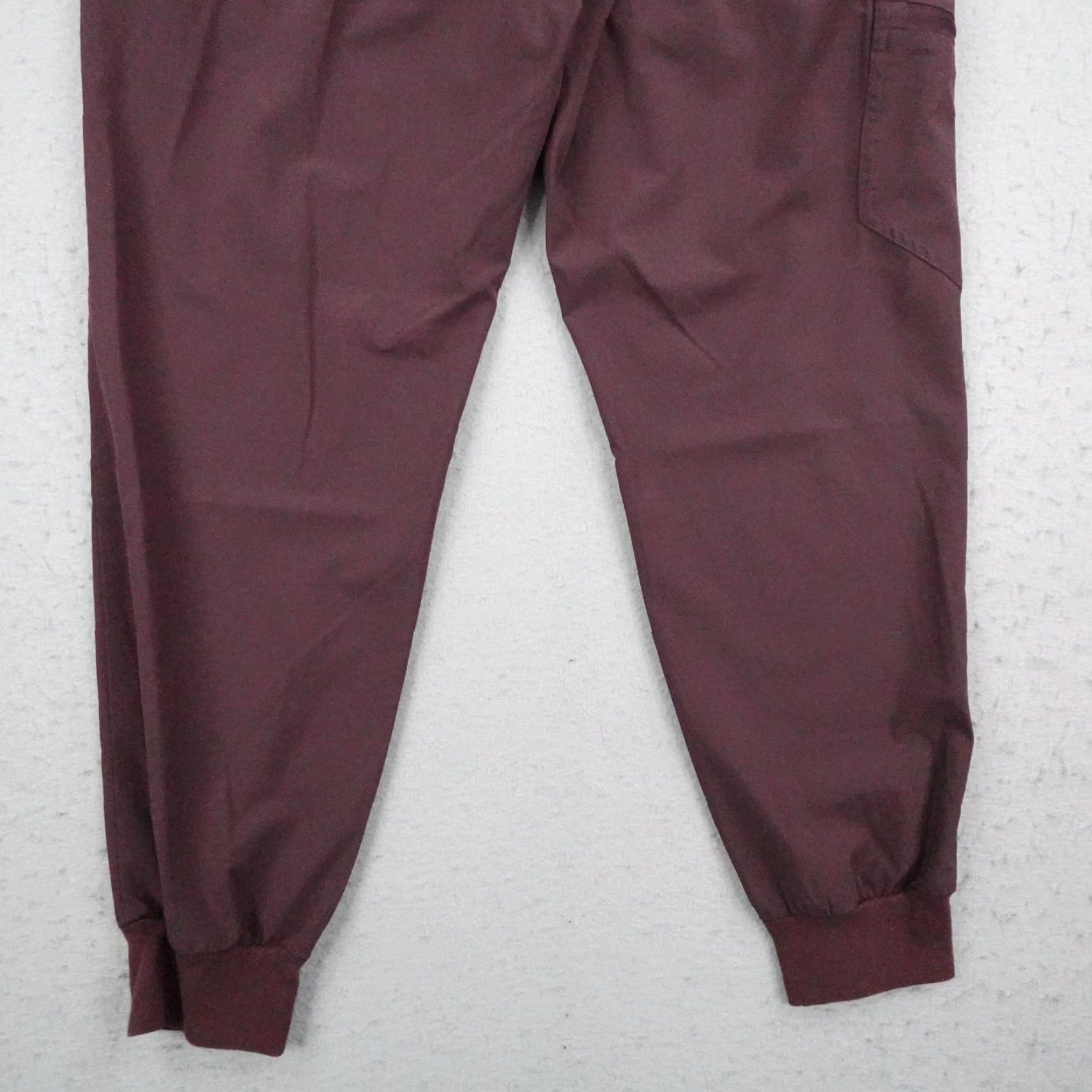 Vintage FIGS Pants Womens Medium Burgundy Zamora FREEx Jogger Scrub Bottoms Nurse Taper Size 32" / US 10 / IT 46 - 6 Thumbnail