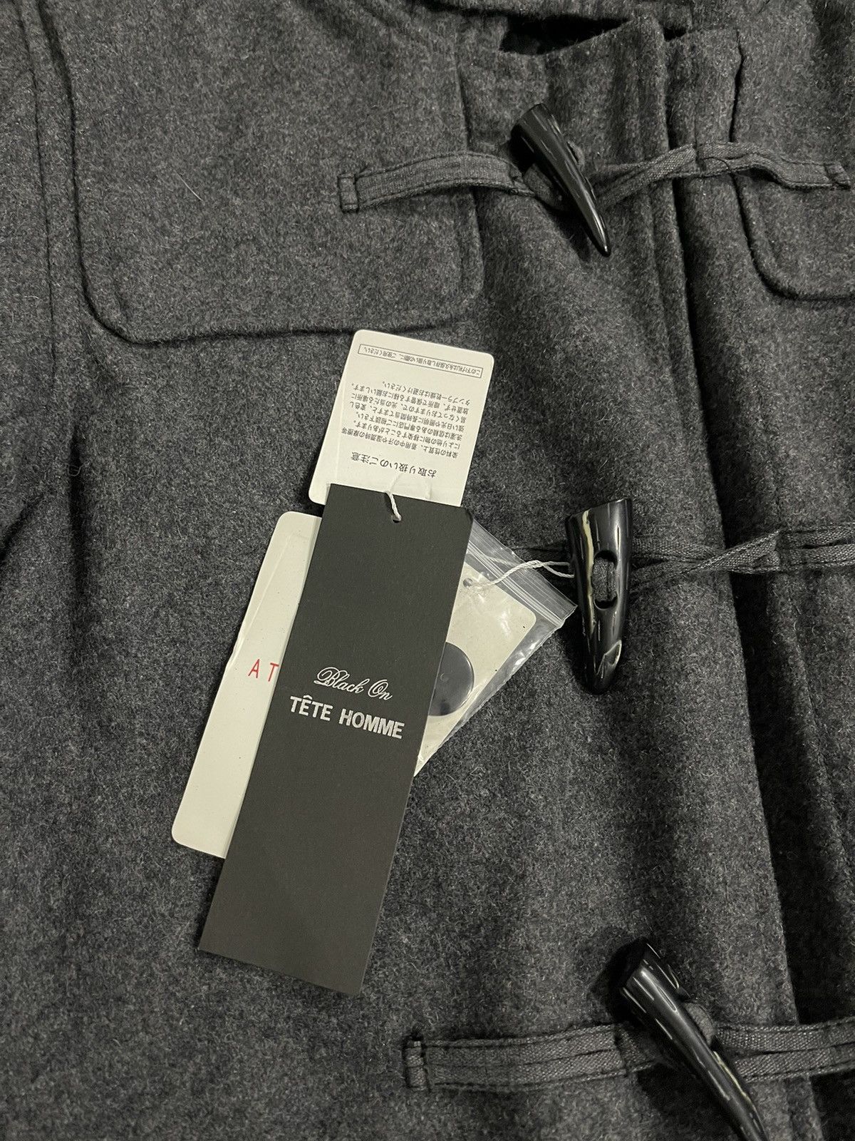 Issey Miyake Tete Homme Issey Miyake Duffle Wool Hoodie Jacket Size US M / EU 48-50 / 2 - 8 Thumbnail