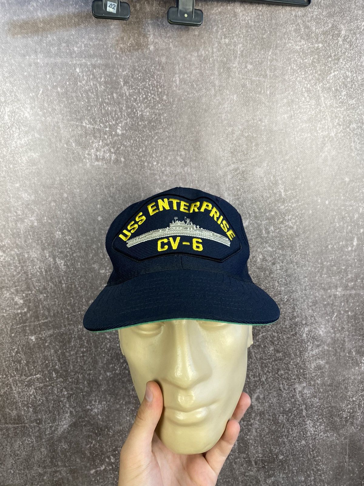 Vintage Vintage Military Hat USS ENTERPRISE CV-6 Size ONE SIZE - 1 Thumbnail