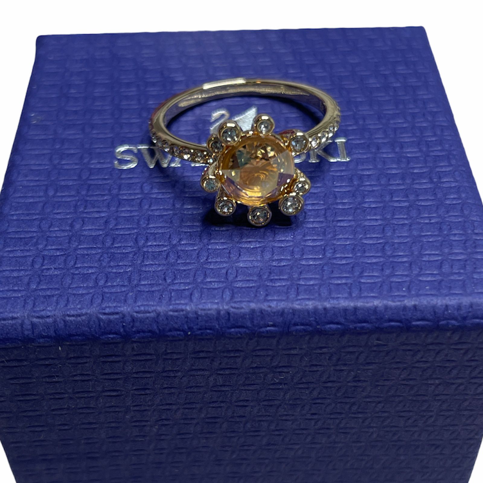 Swarovski Swarovski Olive Ring Multi-colored, Gold-tone plated USA 6 Size ONE SIZE - 3 Thumbnail