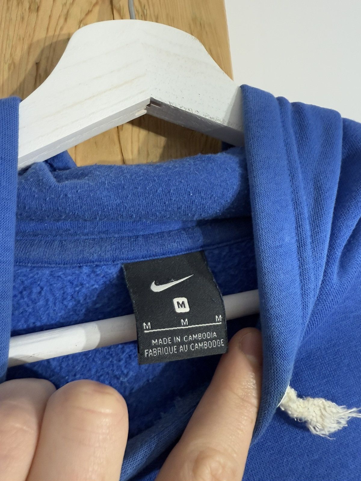 Nike Nike Classic blue hoodie swoosh Y2K Size US M / EU 48-50 / 2 - 5 Thumbnail