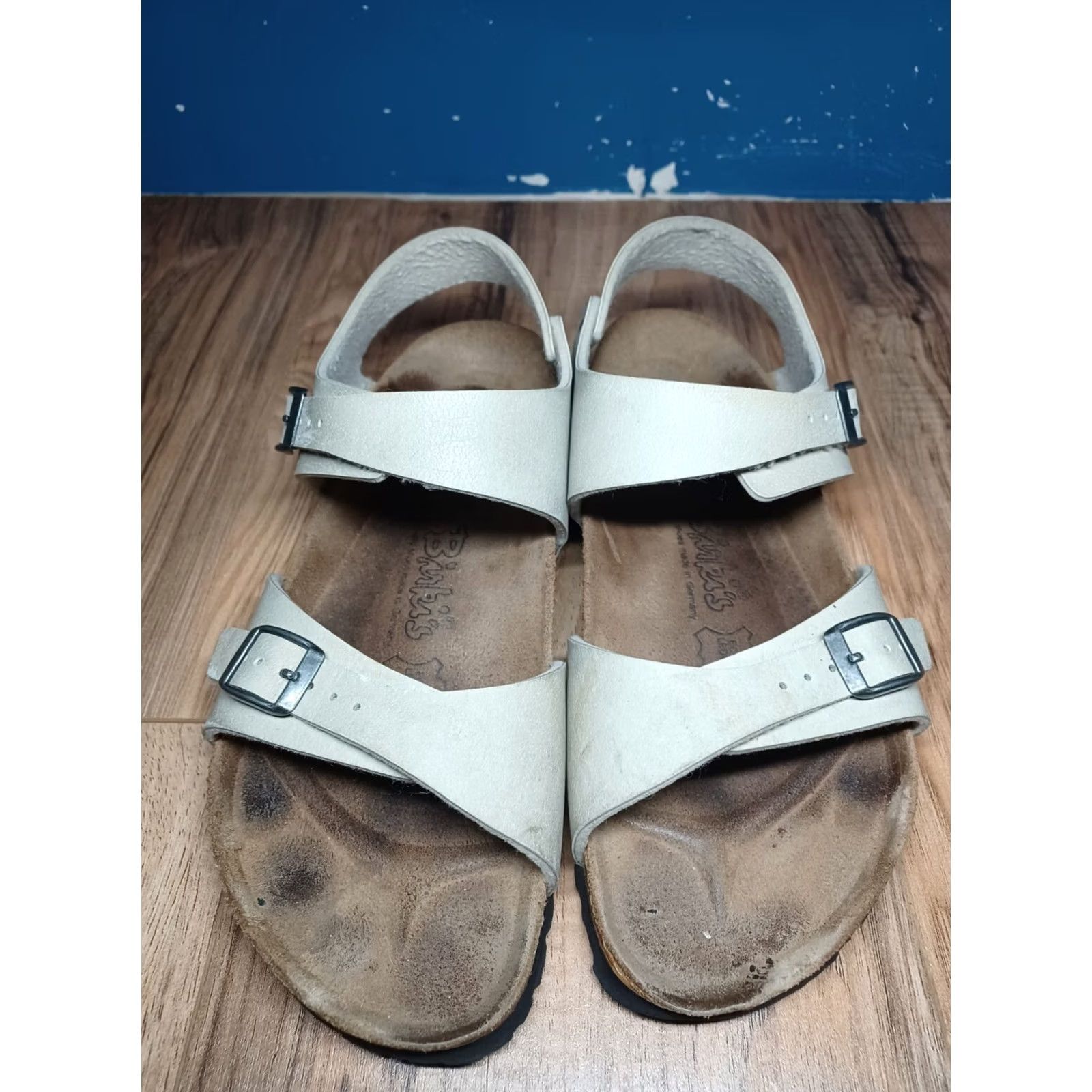Birkenstock Birkenstock Fussbett 250 Beige W 8 M Mens Casual Slip-On Sandals Size US 6 / EU 39 - 5 Thumbnail