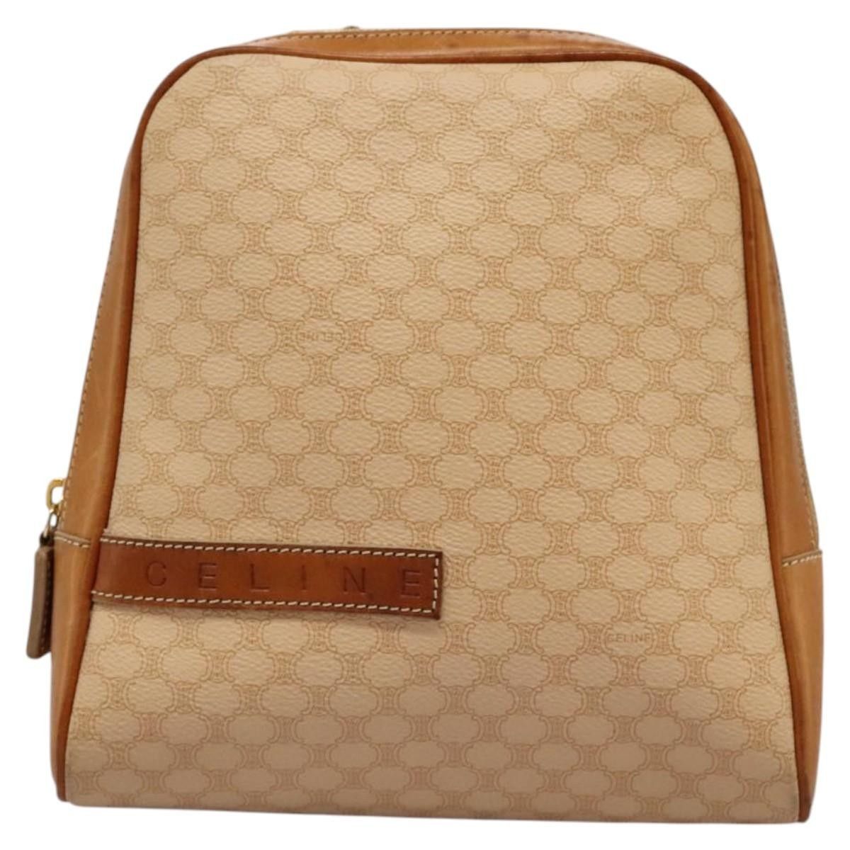 Celine Celine Vintage Macadam Backpack Canvas and Leather Size ONE SIZE - 1 Thumbnail