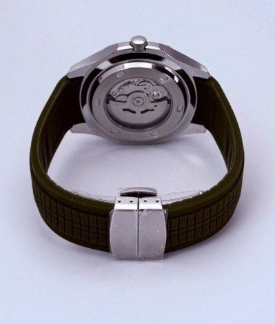 Japanese Brand Seiko Mod Aquanaut Green Dial Steel Watch Rubber Strap 41mm Size ONE SIZE - 6 Thumbnail