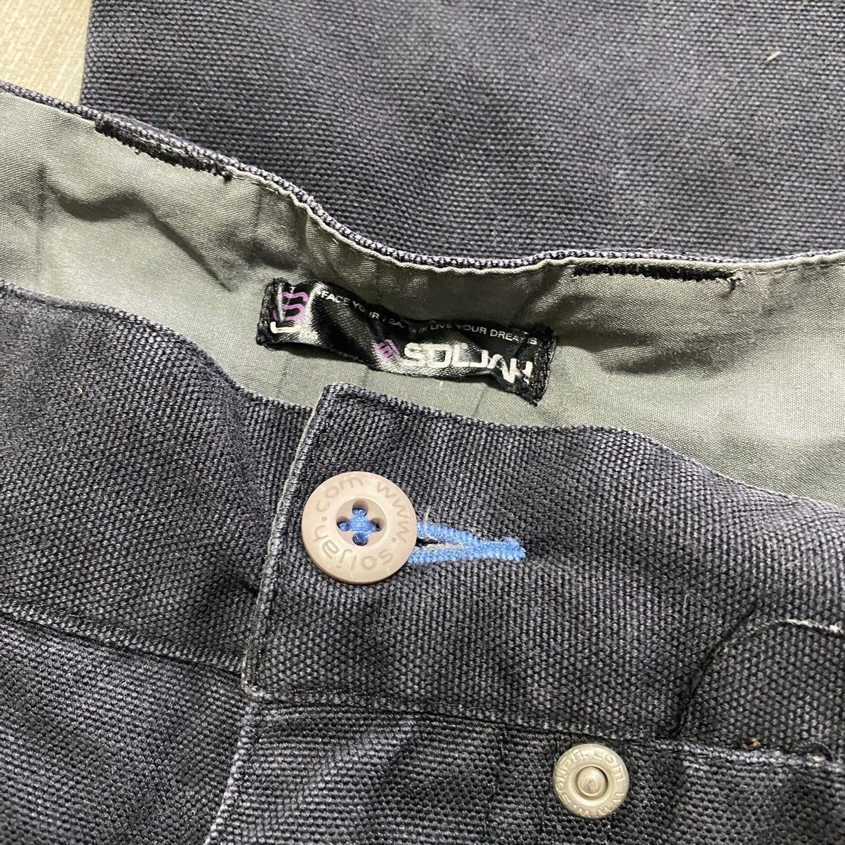 Japanese Brand SOLJAH Velcro Strap Baggy Pants Similar Girbaud Size US 32 / EU 48 - 16 Thumbnail