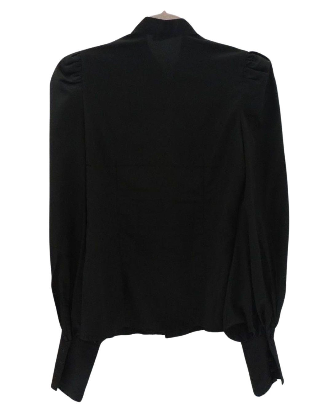 Tom Ford Tom Ford WMNS Black Tie Neck Uniform Button Up Blouse Size XS / US 0-2 / IT 36-38 - 6 Thumbnail