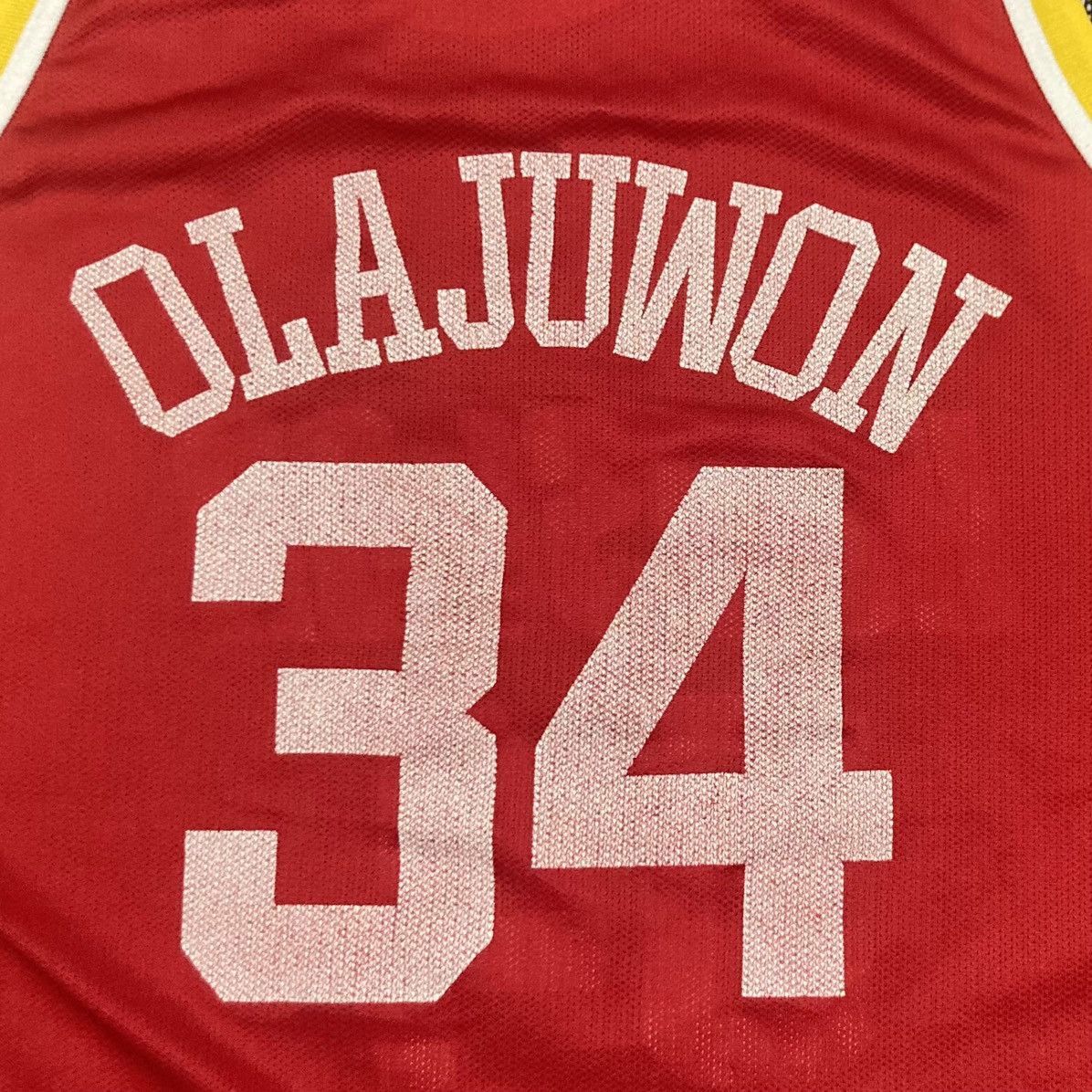Champion × NBA × Vintage VTG 90’s Huston Rockets Hakeem Olajuwon NBA Jersey Champion Size US XL / EU 56 / 4 - 8 Thumbnail