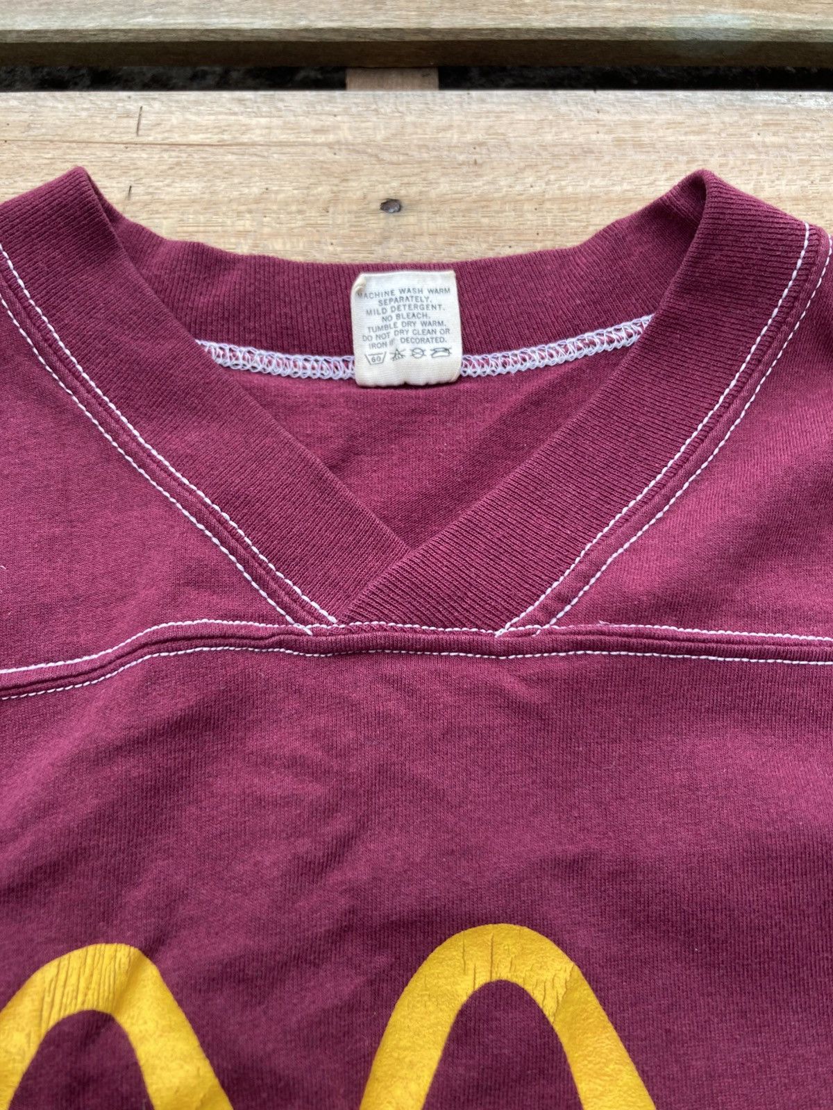 Vintage Vintage 80s Raglan McDonald's Promo T Shirt Size US S / EU 44-46 / 1 - 4 Thumbnail