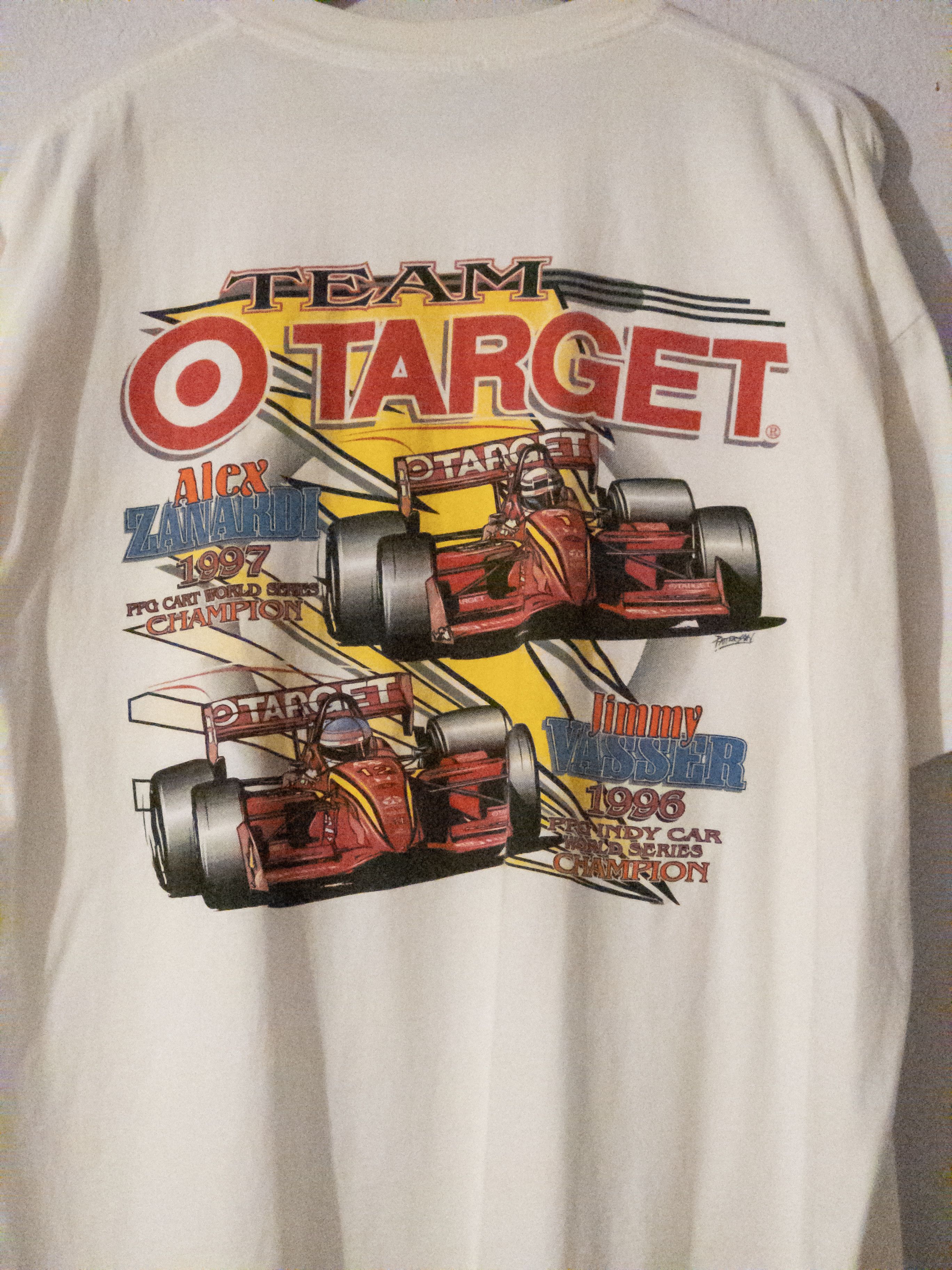 Vintage Vintage 90s Indycar Target Chip Ganassi Racing T-shirt Size US XL / EU 56 / 4 - 3 Thumbnail