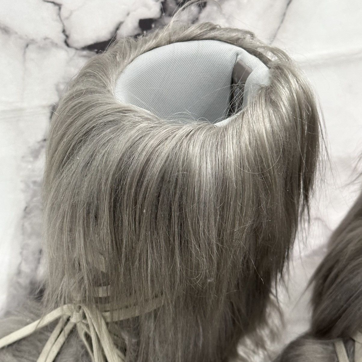 Moncler × Rick Owens MONCLER RICK OWENS BIGROCK GOAT FUR BOOTS SIZE 37 Size US 7 / IT 37 - 4 Thumbnail