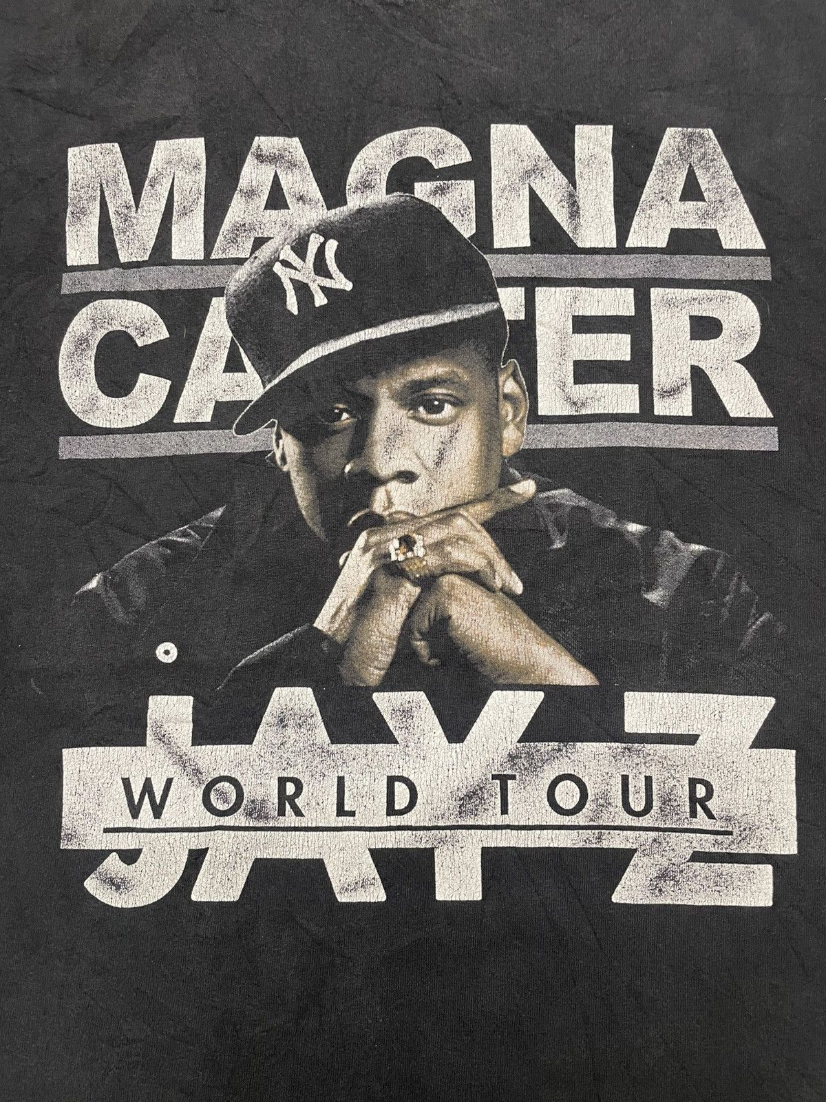 Band Tees × Rap Tees × Vintage Vintage Y2K JAY Z WorldTour Magna Carter T-shirt Size US L / EU 52-54 / 3 - 6 Thumbnail