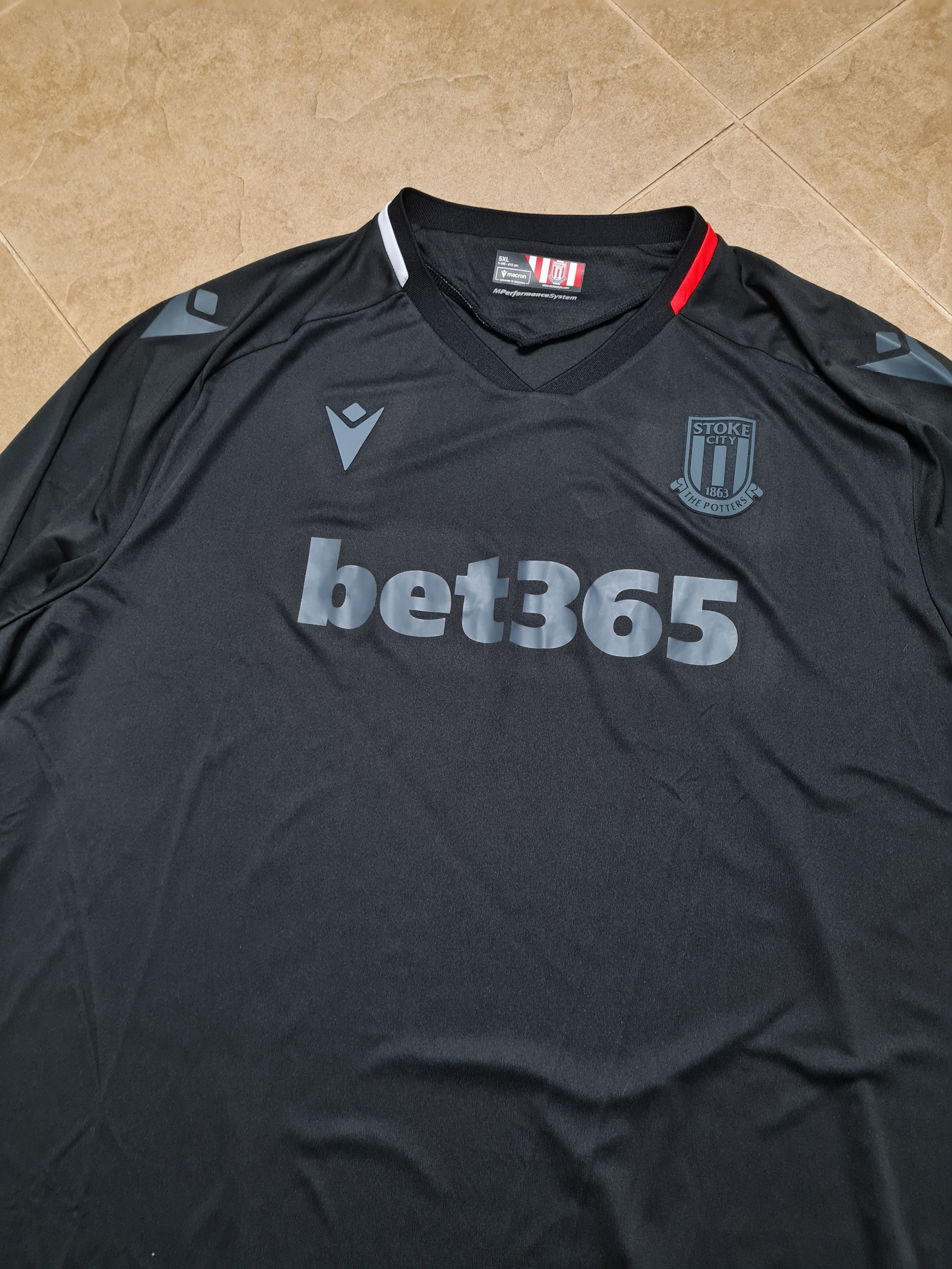Macron Training Jersey 2024-25 Stoke City Macron Away Soccer Shirt Size US XXL / EU 58 / 5 - 8 Thumbnail