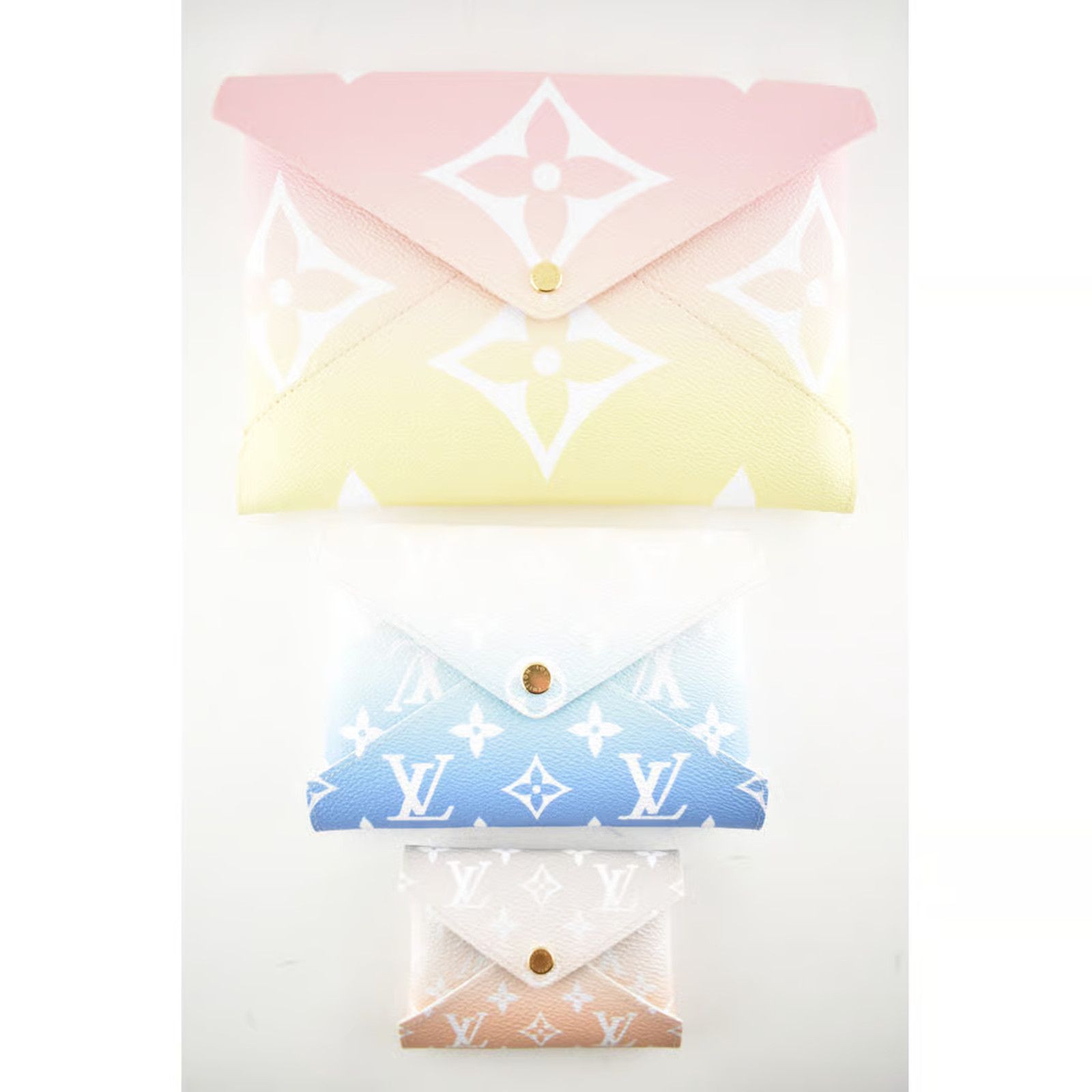 Louis Vuitton Louis Vuitton Giant Logo Monogram 3 PC Clutch Bag Size ONE SIZE - 2 Thumbnail