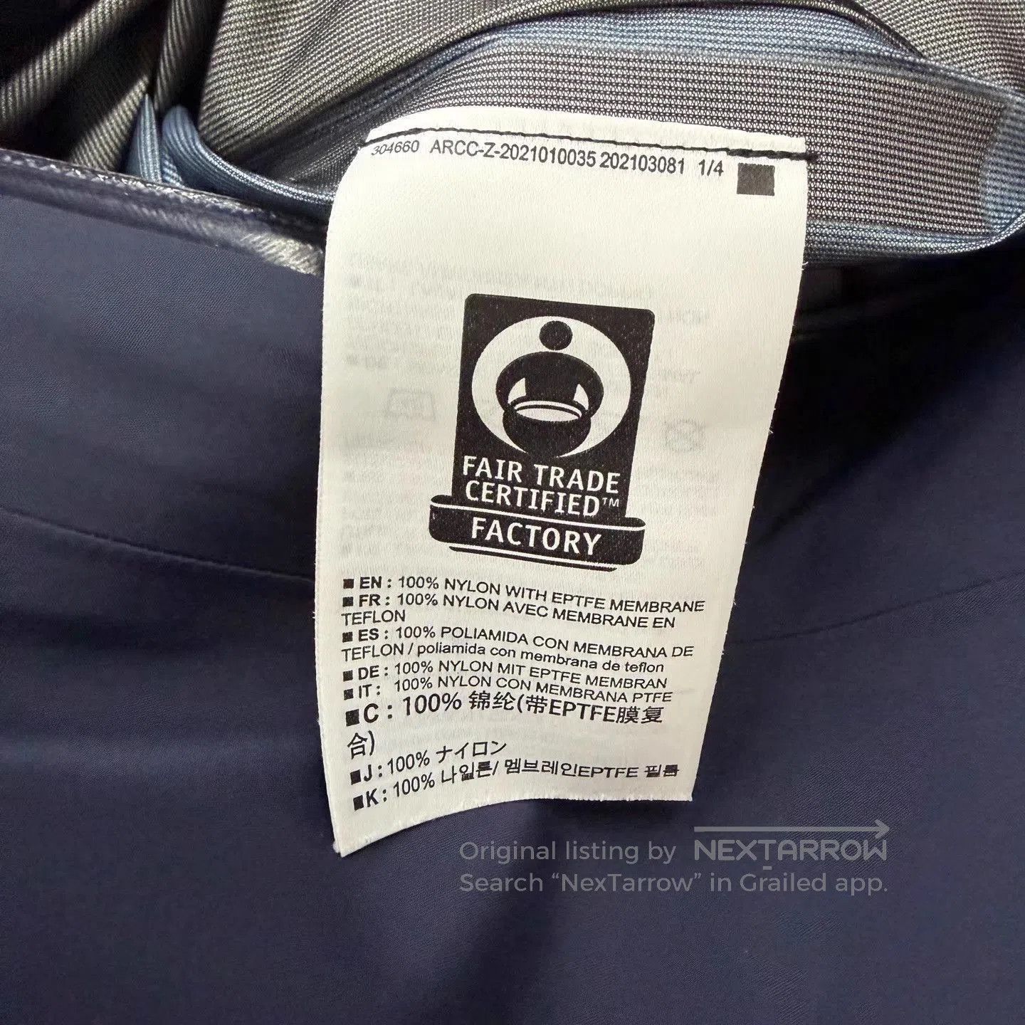 Arc'teryx Blue Hooded Rain Jacket with Zip Pockets. Size US XXL / EU 58 / 5 - 2 Thumbnail