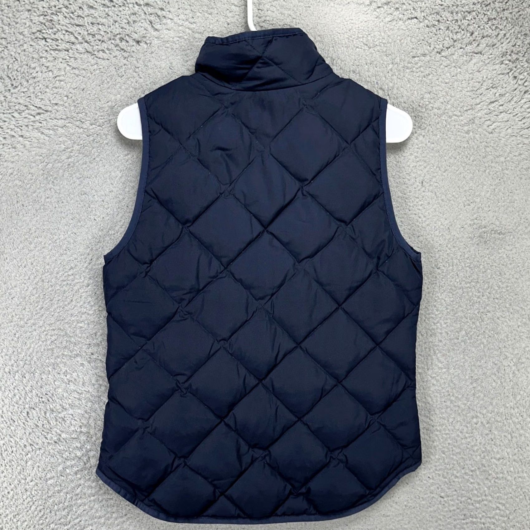 Vintage J Crew Vest Puffer Down Women XS Blue Full Zip Quilted Sleeveless Pocket Outdoor Outdoor Size XS / US 0-2 / IT 36-38 - 3 Thumbnail