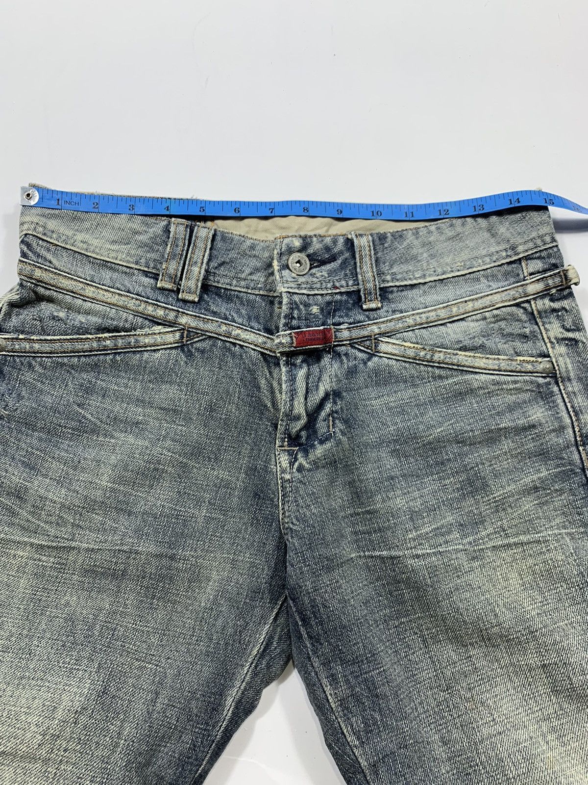 Marithe + Francois Girbaud Vintage japanese MFG distressed jeans Size US 29 - 6 Thumbnail