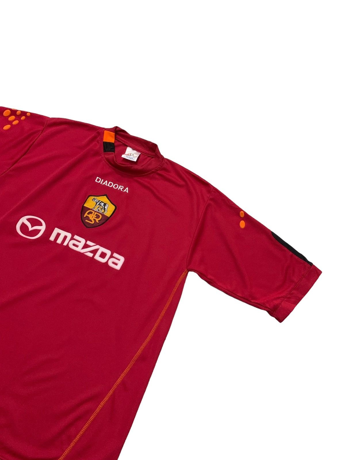 Diadora × Vintage Vintage As Roma Soccer Jersey 2003/04 Size US L / EU 52-54 / 3 - 5 Thumbnail