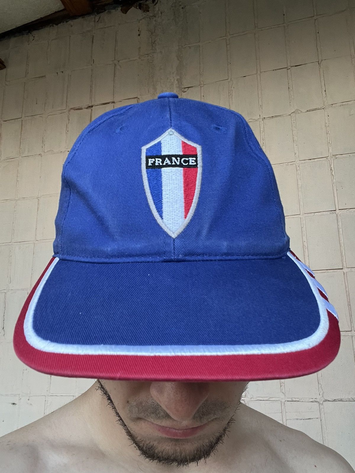 Adidas Vintage Hat Adidas France Football Cap Size ONE SIZE - 21 Thumbnail