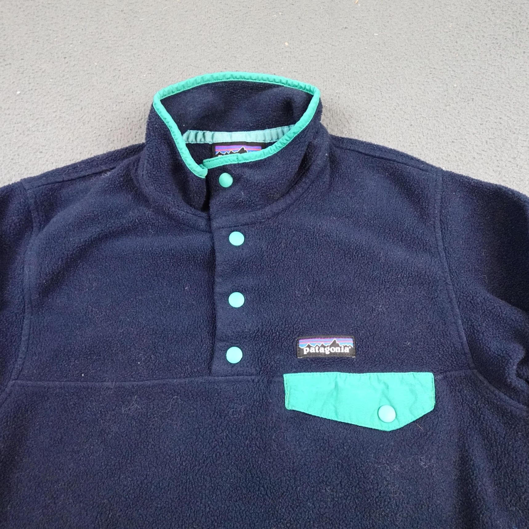 Patagonia Patagonia Synchilla Snap-T Pullover Womens Small Blue Fleece Pullover Snap-Front Anorak 25455 Size S / US 4 / IT 40 - 4 Thumbnail