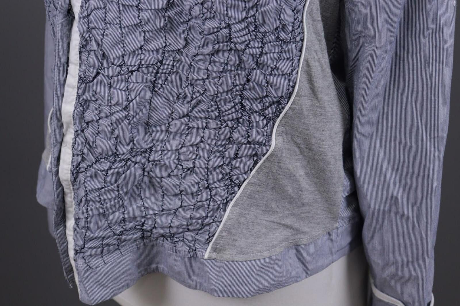 Designer Bottega Gray Designer Lagenlook Shirt Blouse Tunic Size XL Size XL / US 12-14 / IT 48-50 - 11 Thumbnail