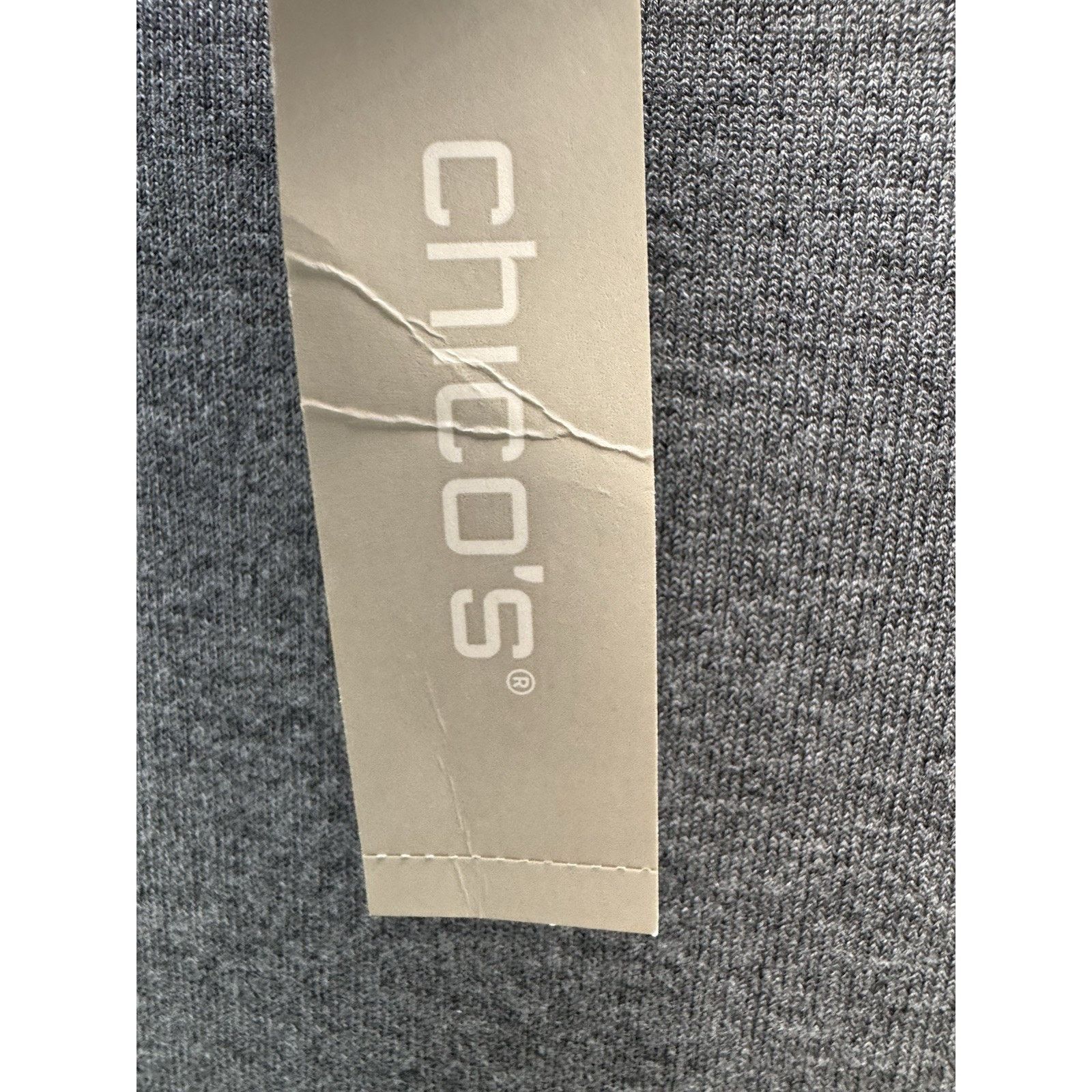 Chicos Chico's Sweater3Women's Small Gray Long Sleeve Pullover Knit Size S / US 4 / IT 40 - 4 Thumbnail